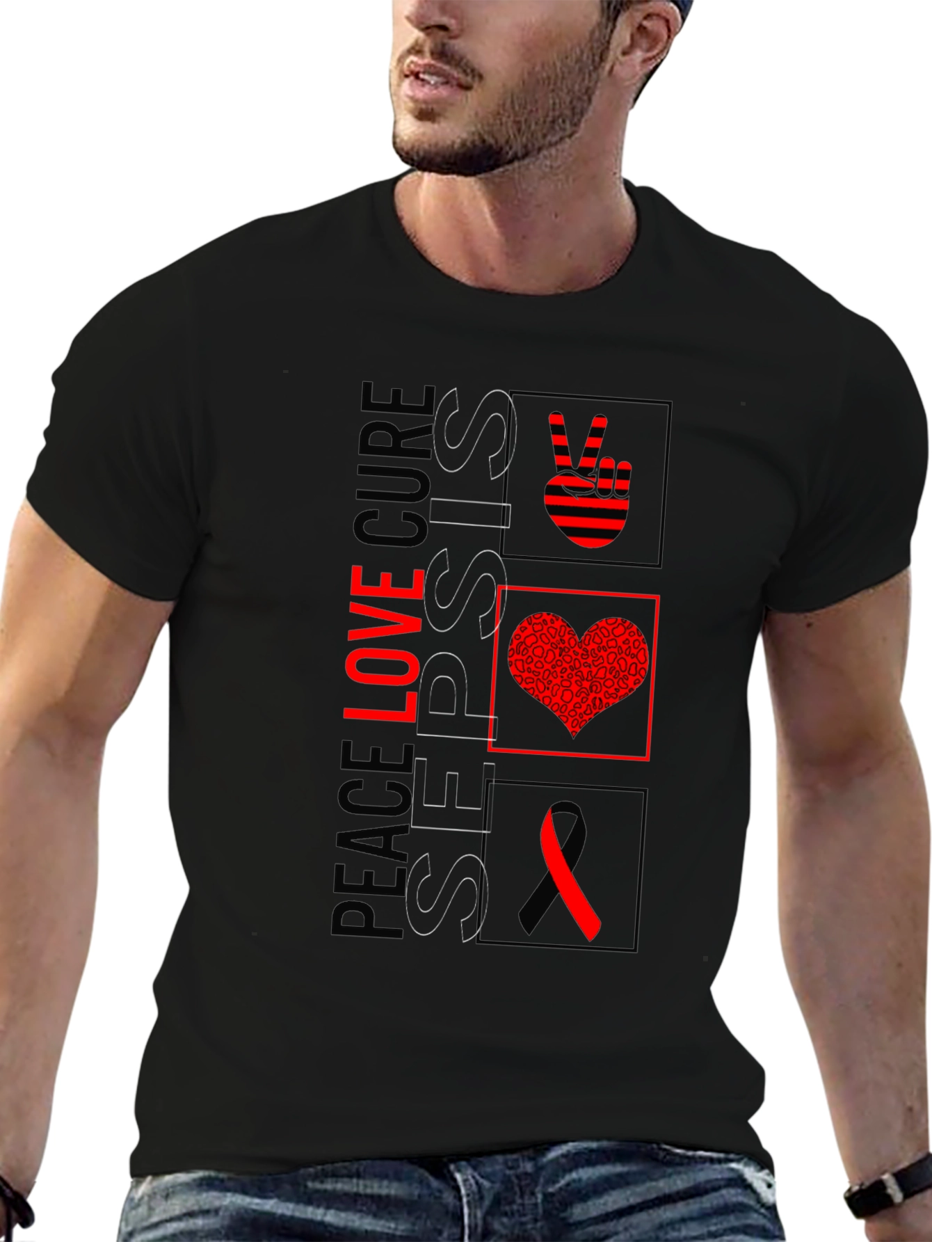 Peace Love Cure Sepsis T-Shirt