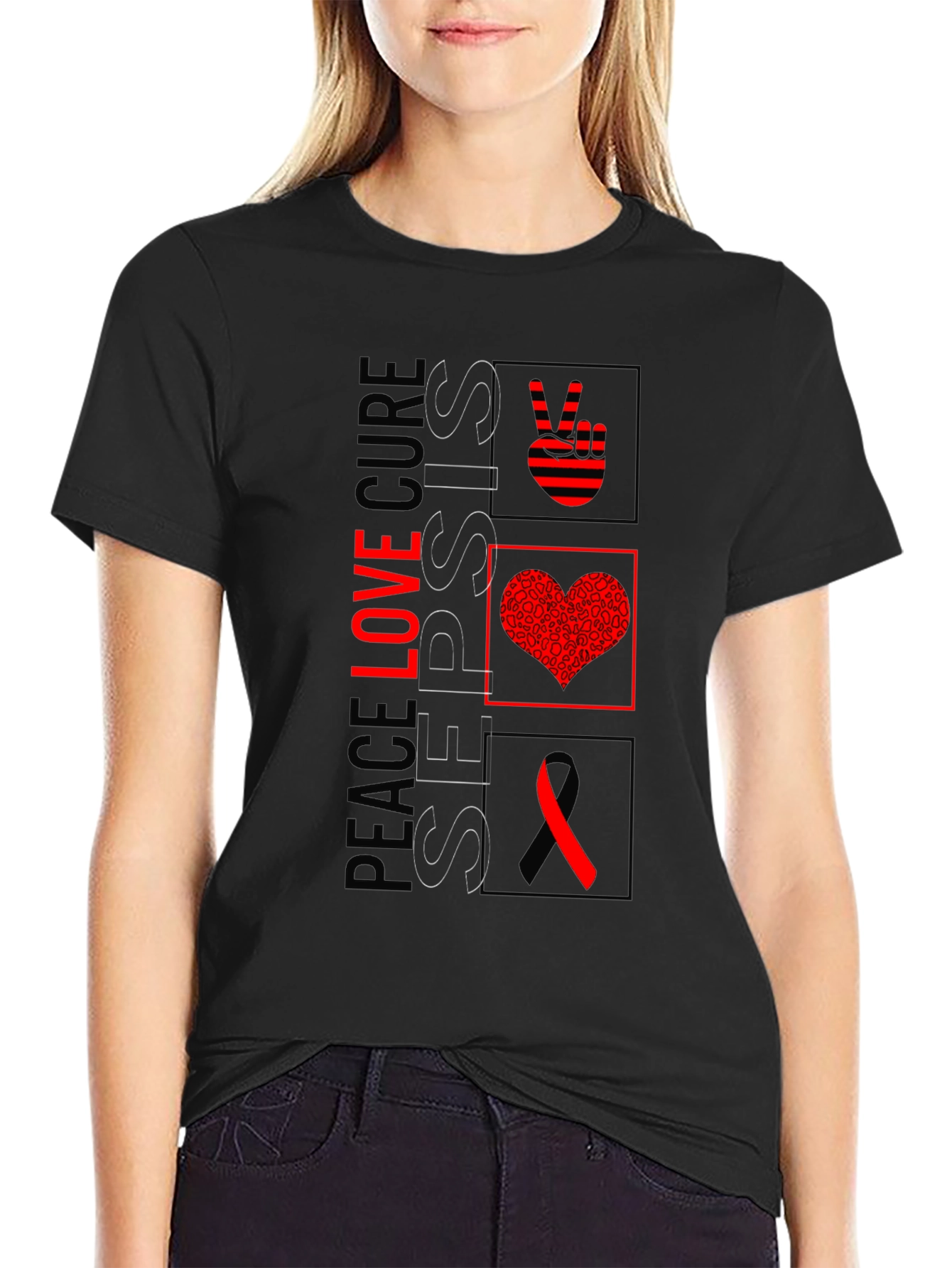 Peace Love Cure Sepsis T-Shirt