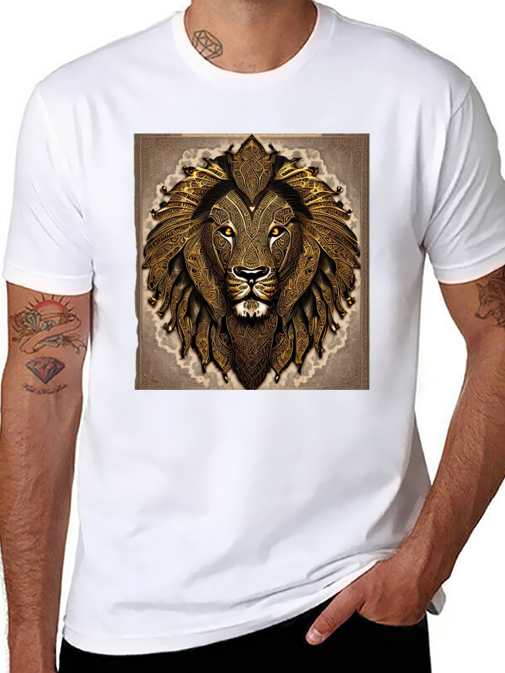 Lion King Graphic T-Shirt - Stylish Black Tee