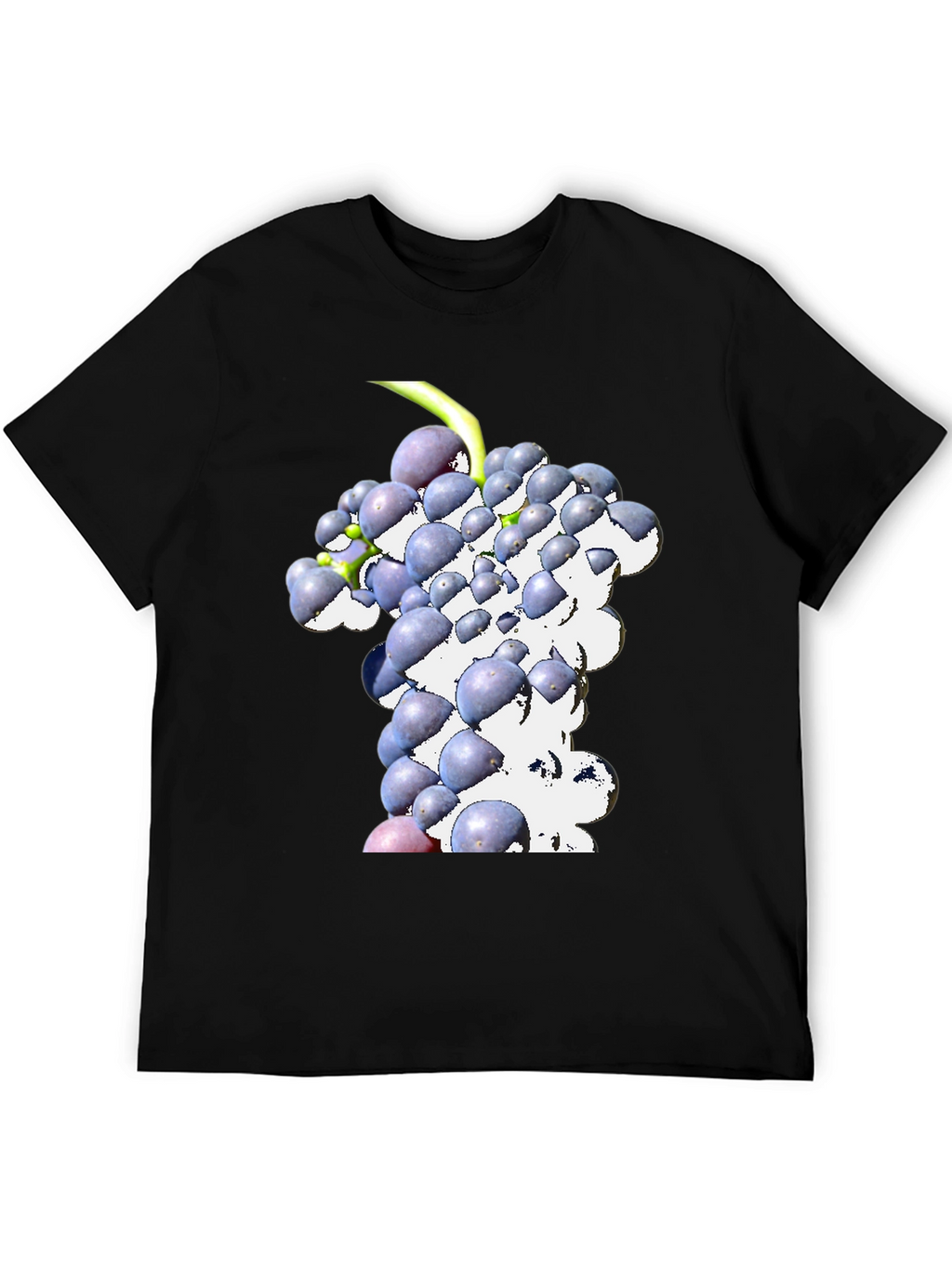 Grapes Graphic Tee - Black Casual Shirt