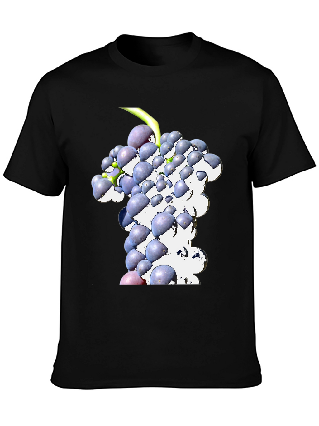 Grapes Graphic Tee - Black Casual Shirt
