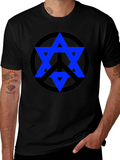 Peace Star Tee - Geometric Graphic Print T-Shirt
