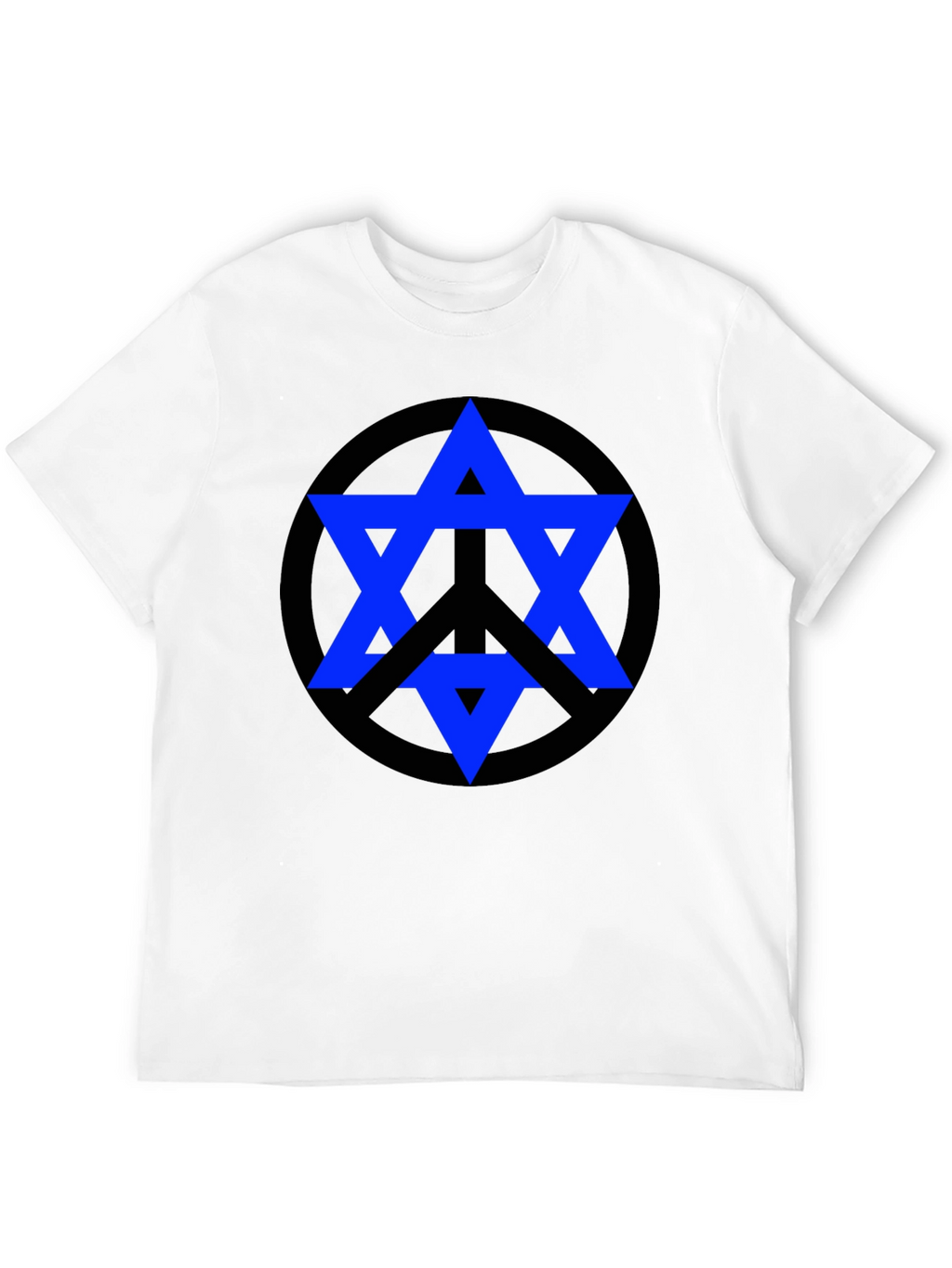 Peace Star Tee - Geometric Graphic Print T-Shirt