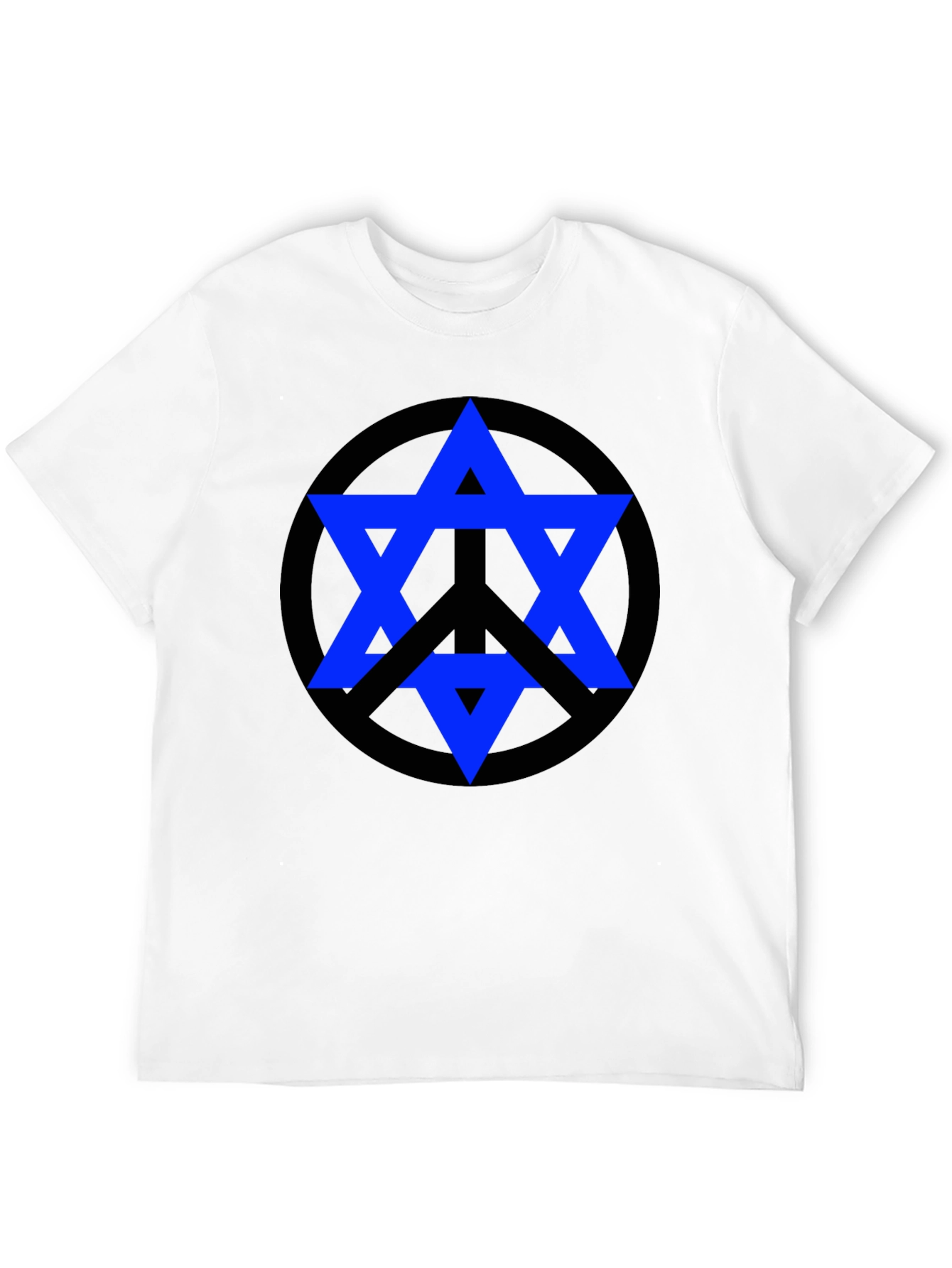 Peace Star Tee - Geometric Graphic Print T-Shirt