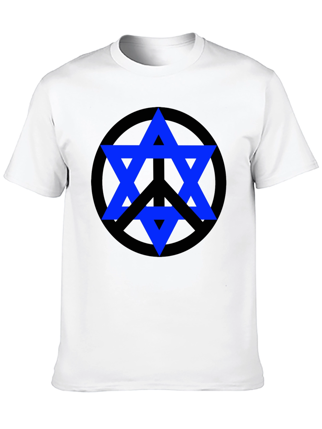 Peace Star Tee - Geometric Graphic Print T-Shirt