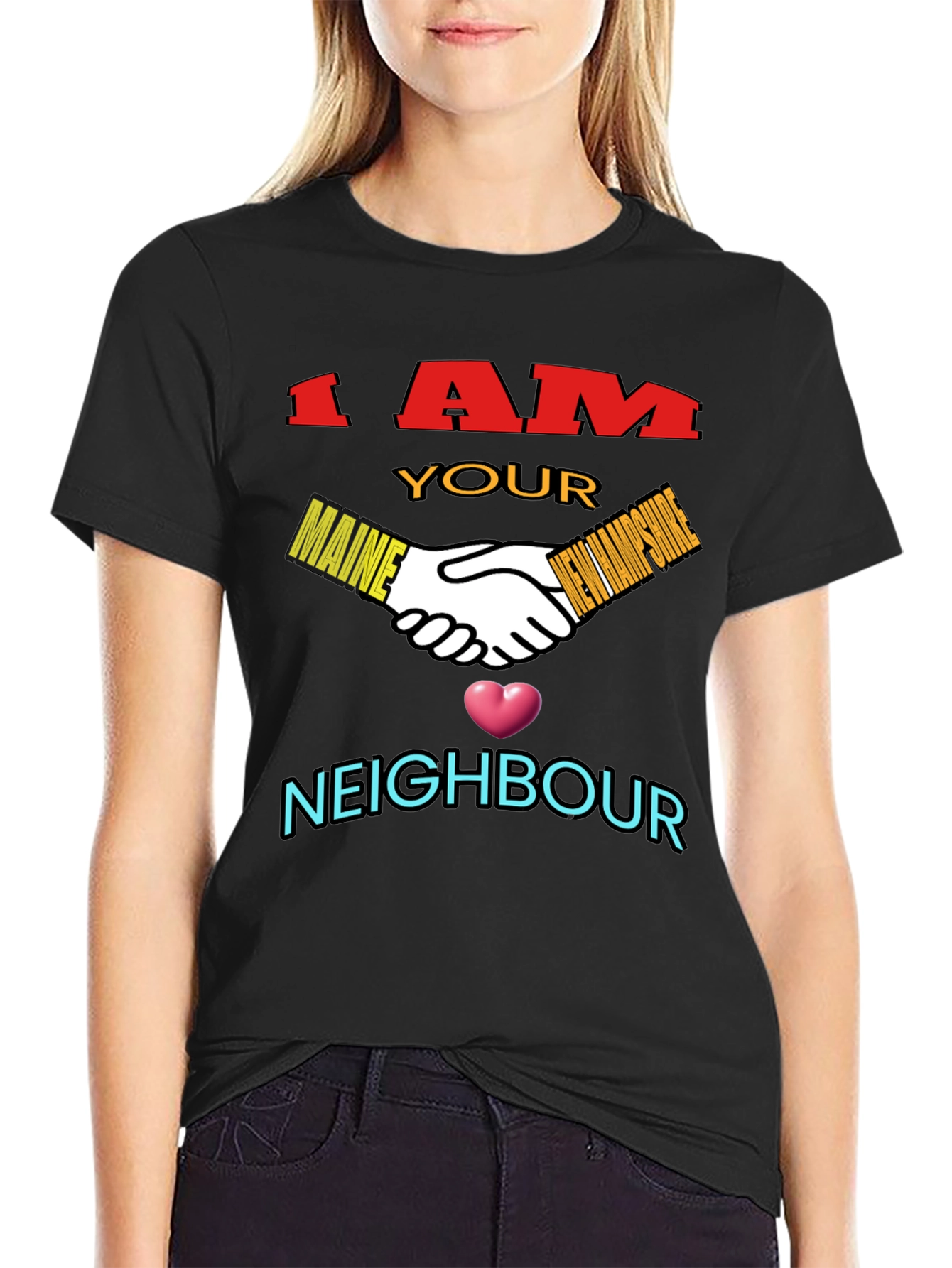 Maine & New Hampshire Neighbor T-Shirt