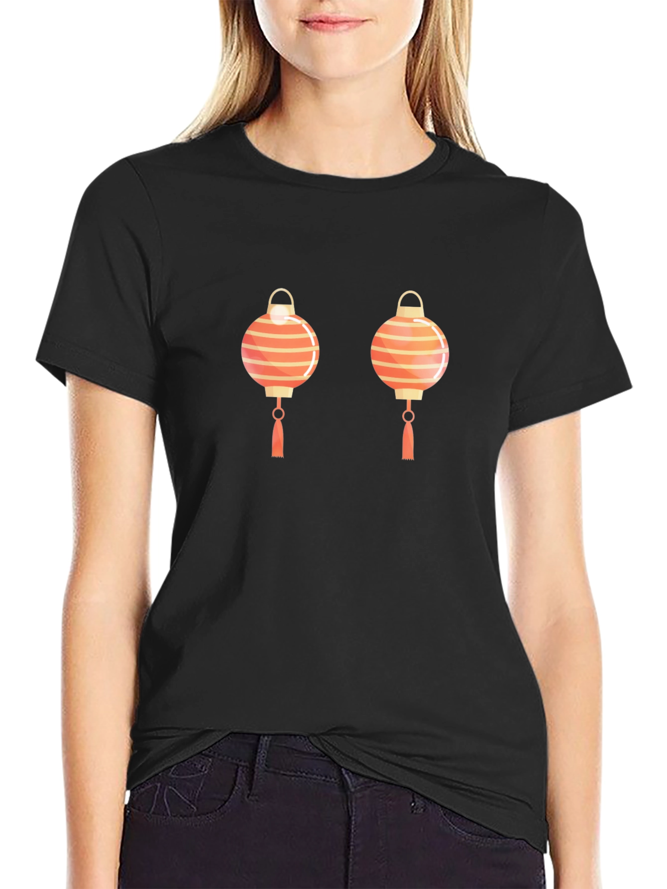 Lanterns Graphic Tee - Black