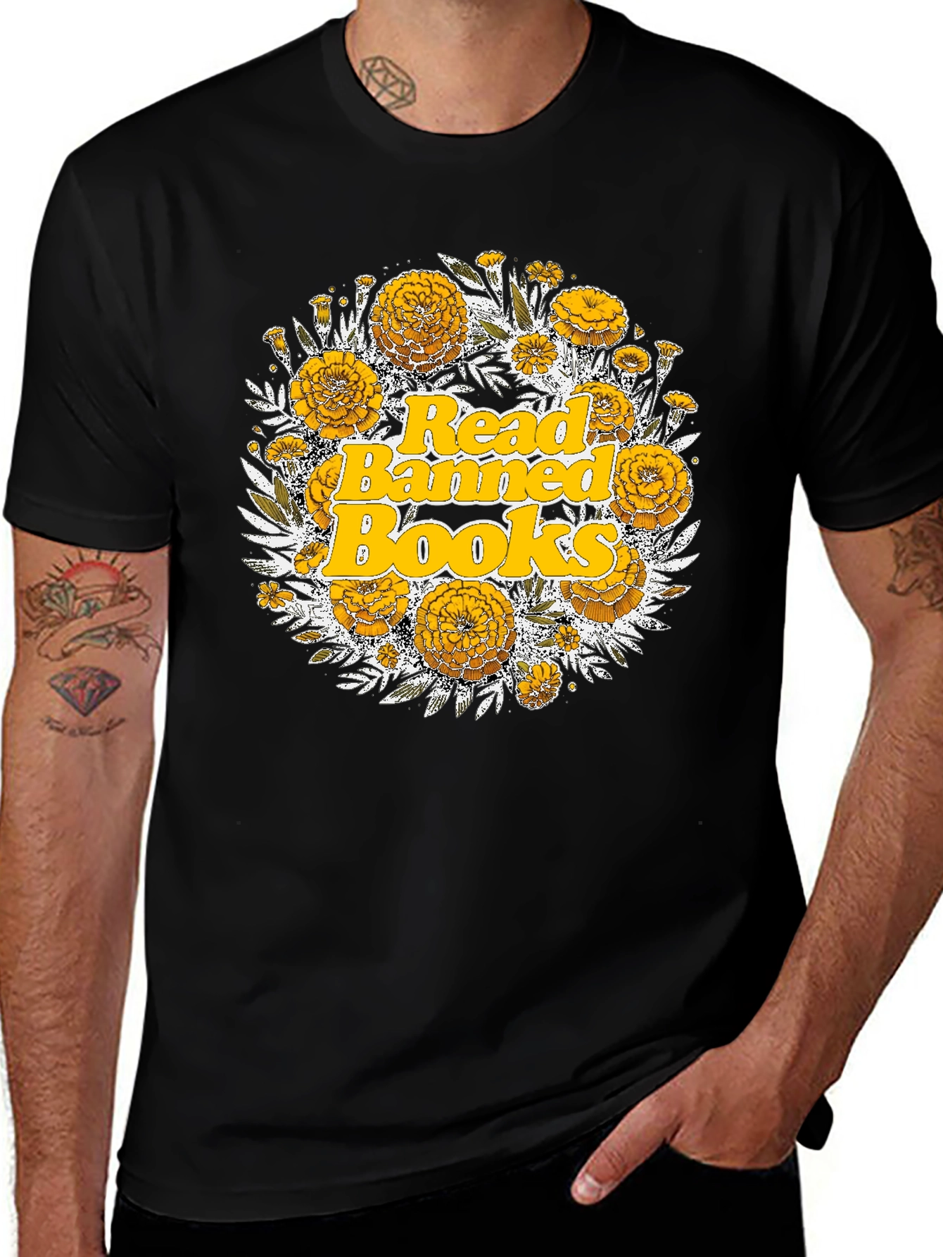 Read Banned Books Floral Tee