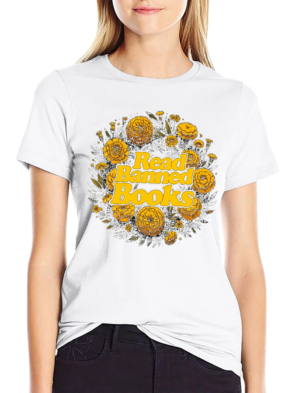 Read Banned Books Floral Tee