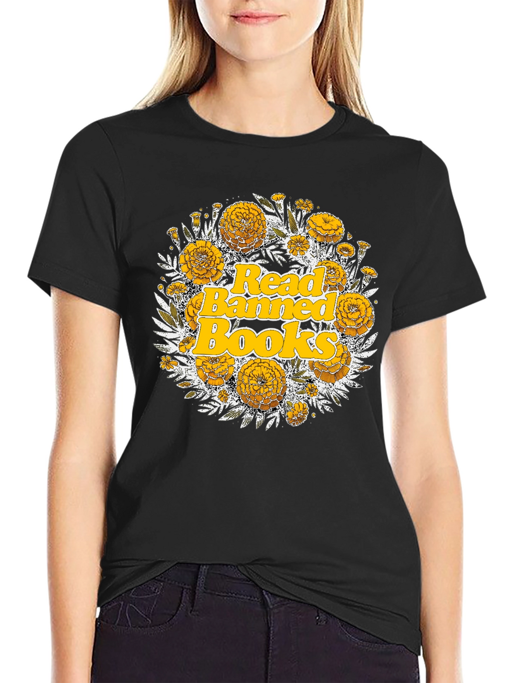 Read Banned Books Floral Tee