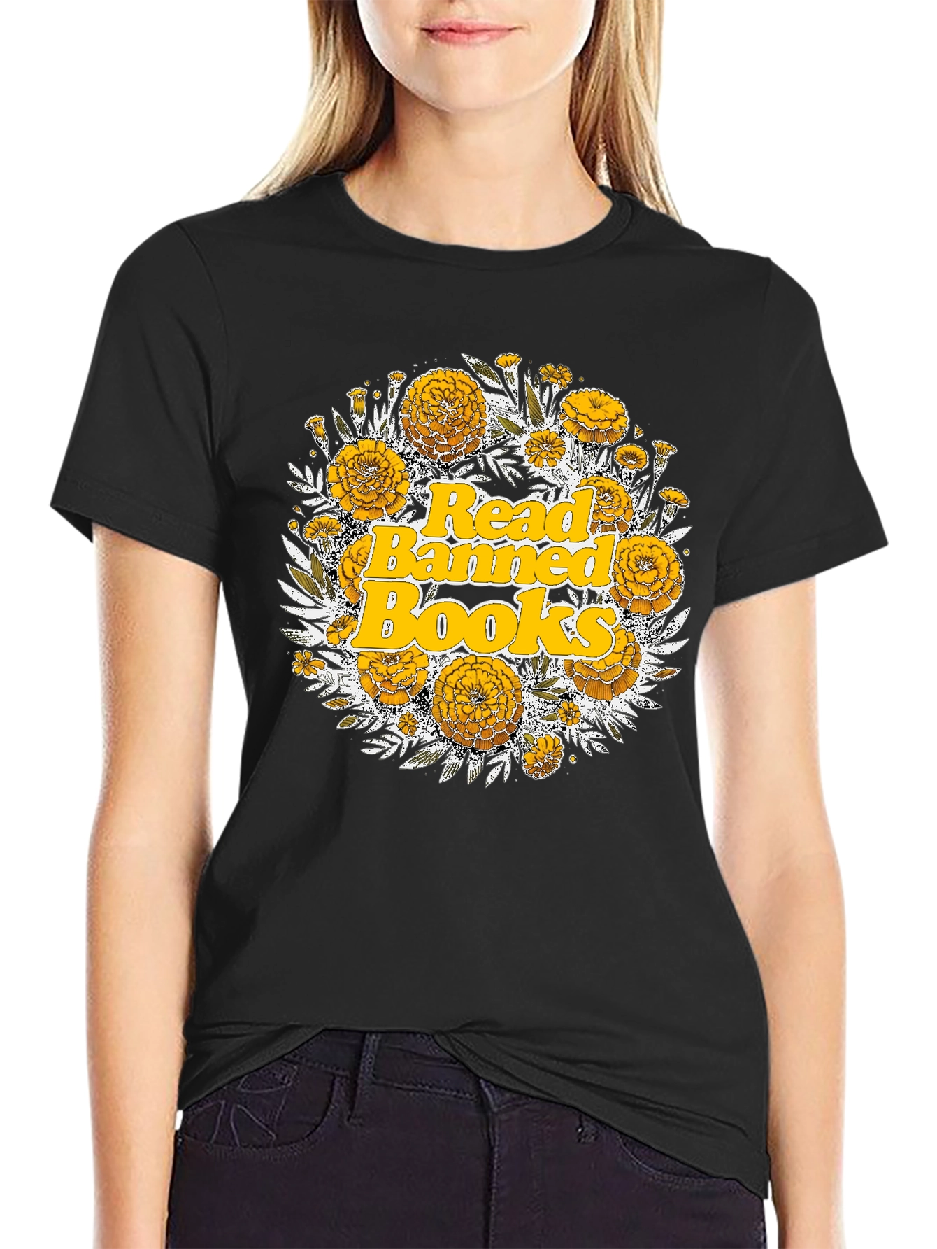 Read Banned Books Floral Tee
