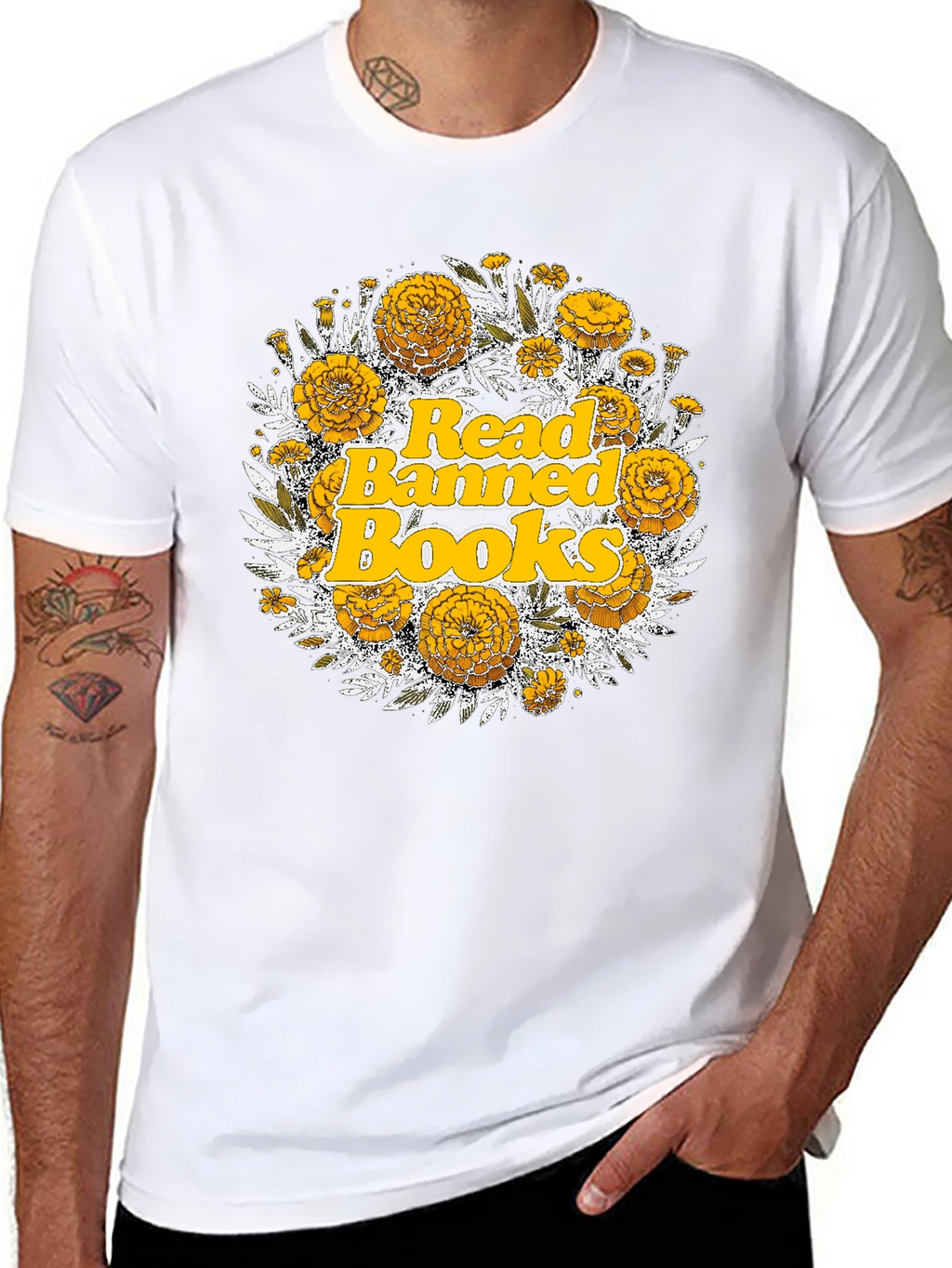 Read Banned Books Floral Tee
