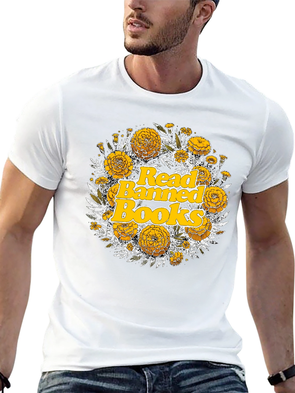 Read Banned Books Floral Tee