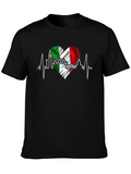 Italy Heartbeat T-Shirt - Italian Pride Tee