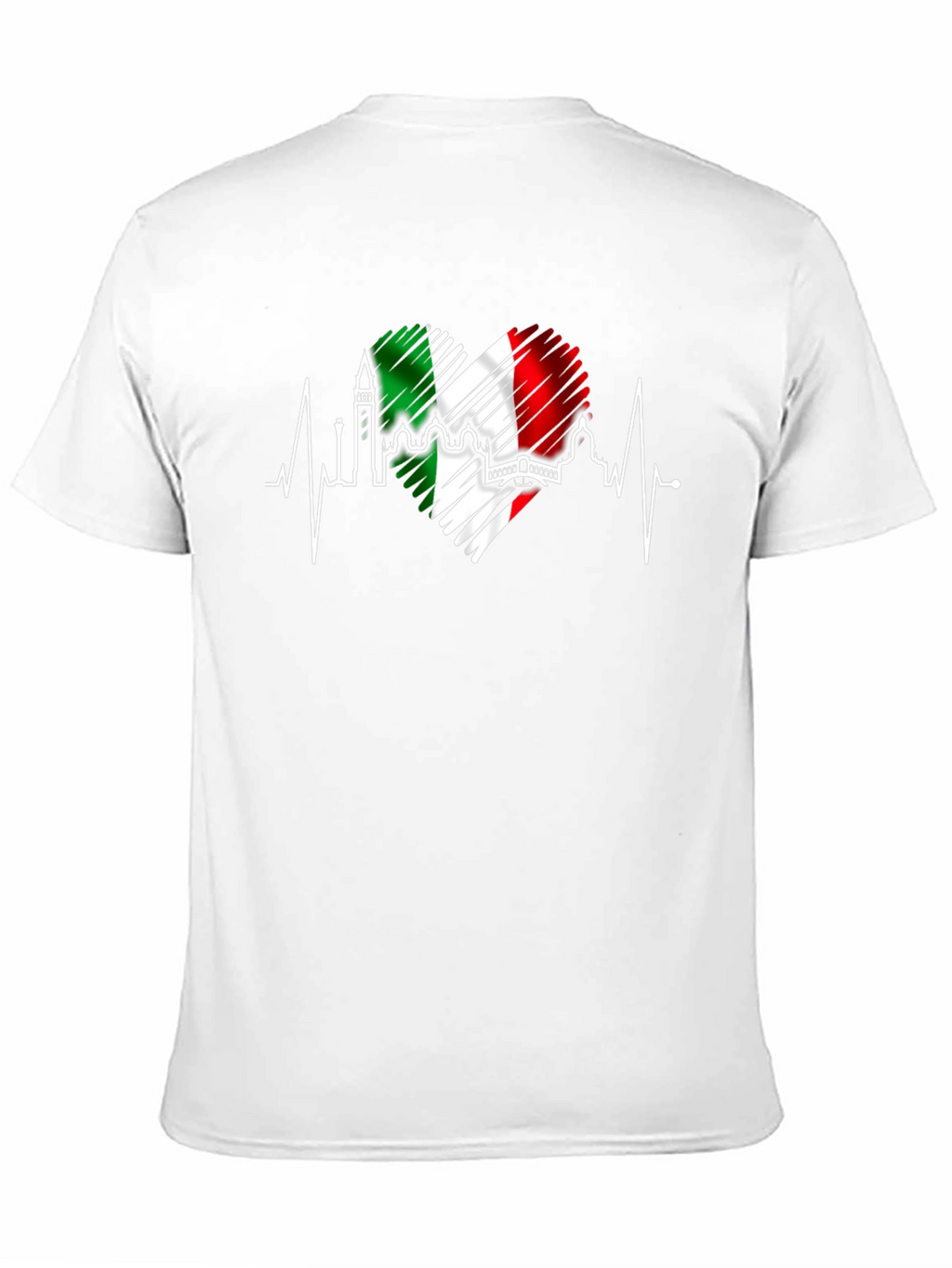 Italy Heartbeat T-Shirt - Italian Pride Tee