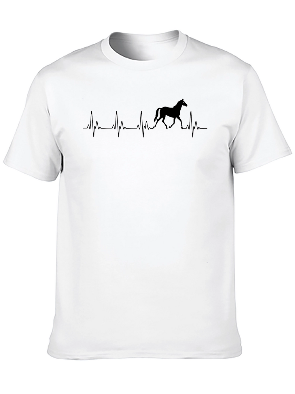 Horse Heartbeat T-Shirt - Equestrian Style