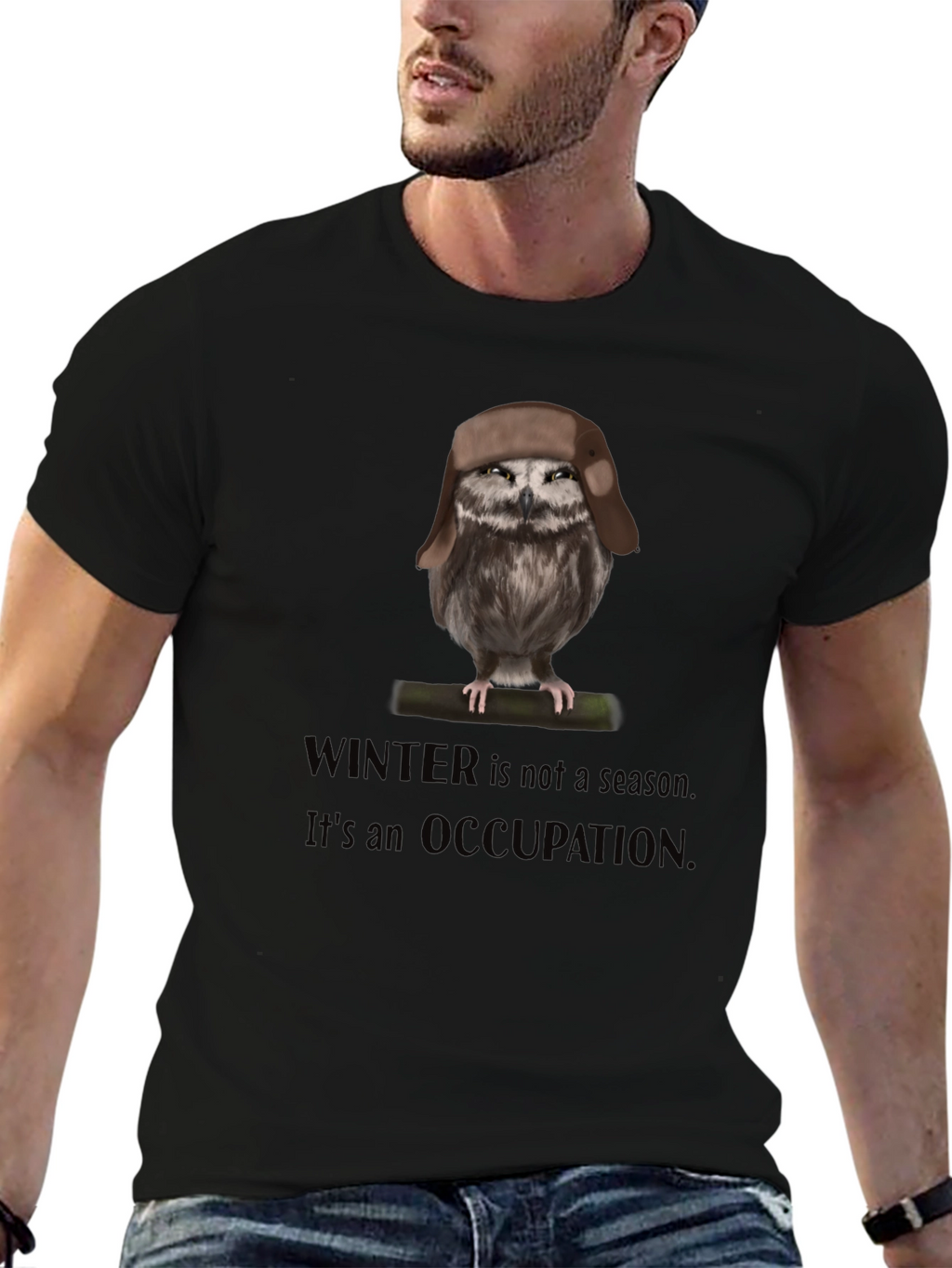 Winter Occupation Owl T-Shirt
