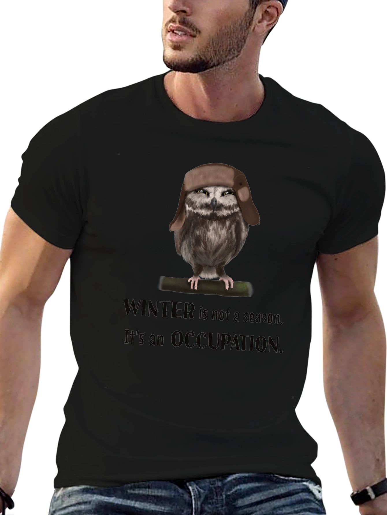Winter Occupation Owl T-Shirt