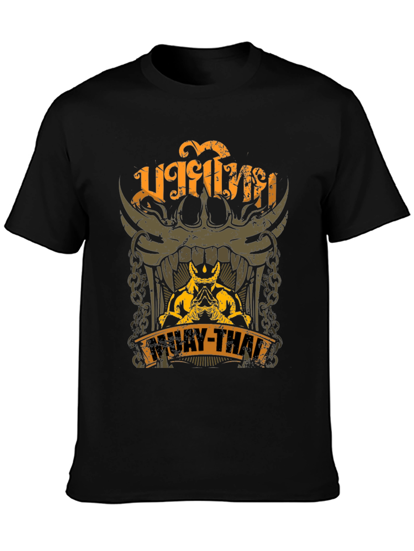 Muay Thai Graphic T-Shirt - Black