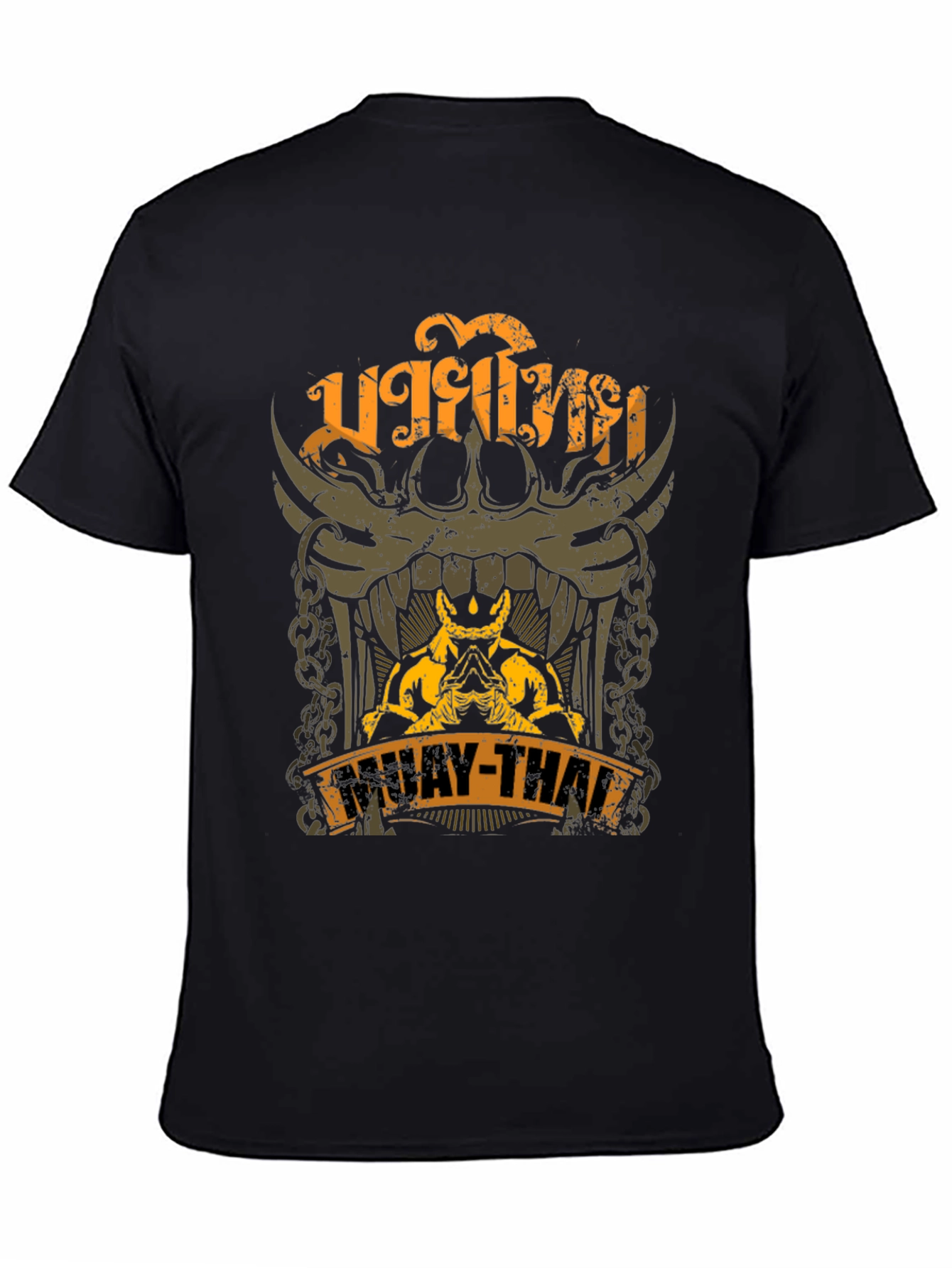 Muay Thai Graphic T-Shirt - Black