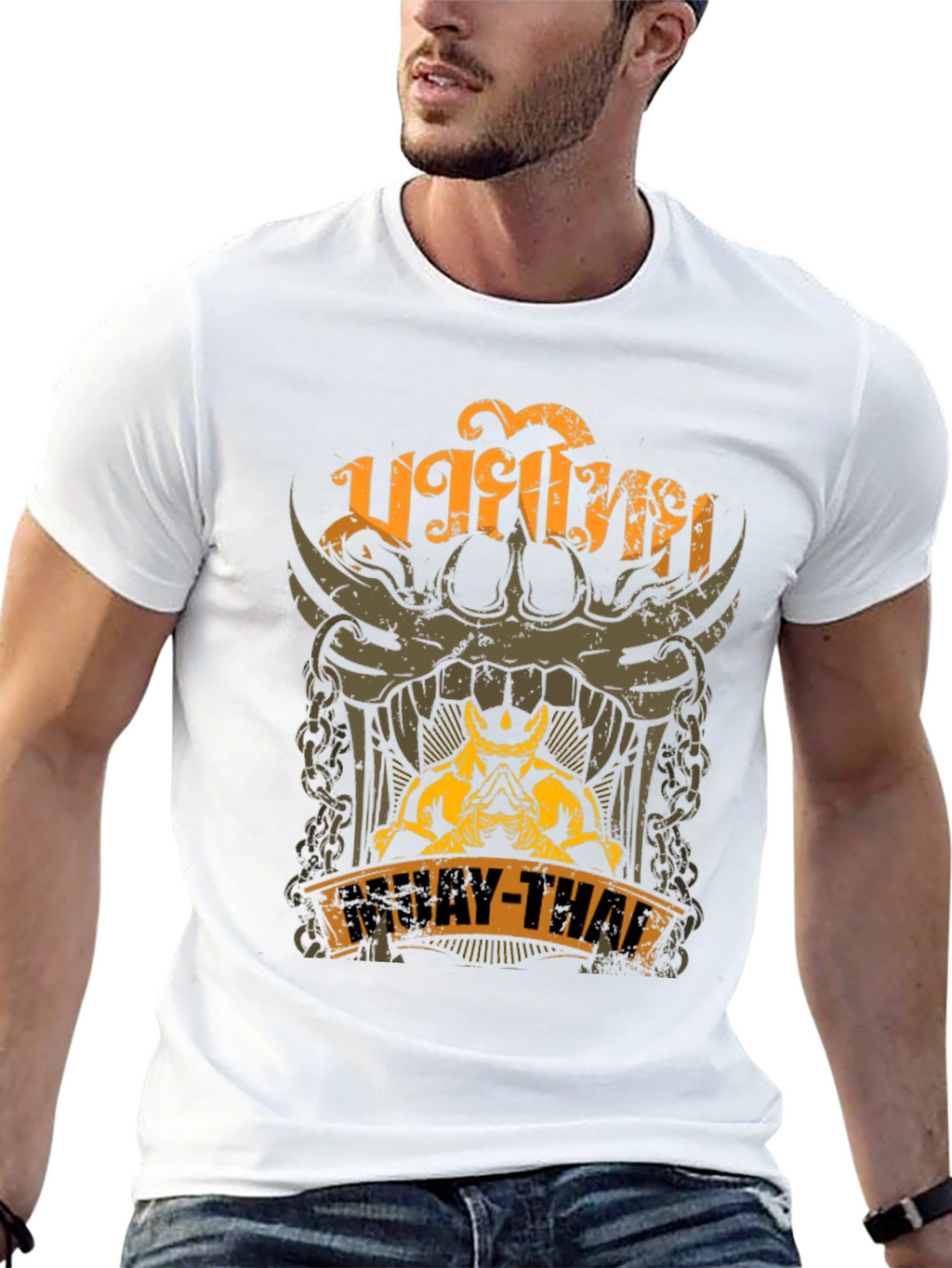 Muay Thai Graphic T-Shirt - Black