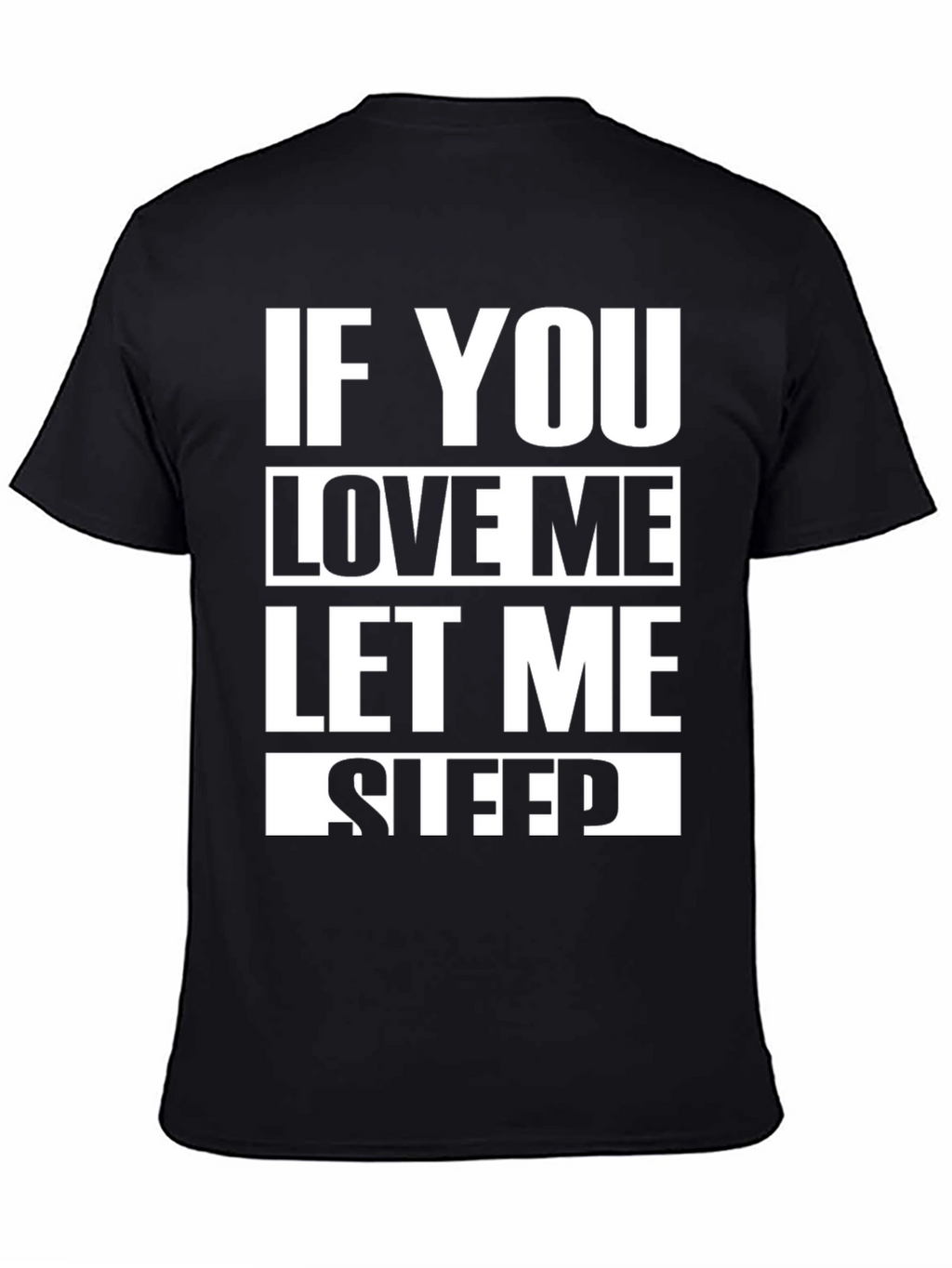Funny Let Me Sleep Black Graphic Tee