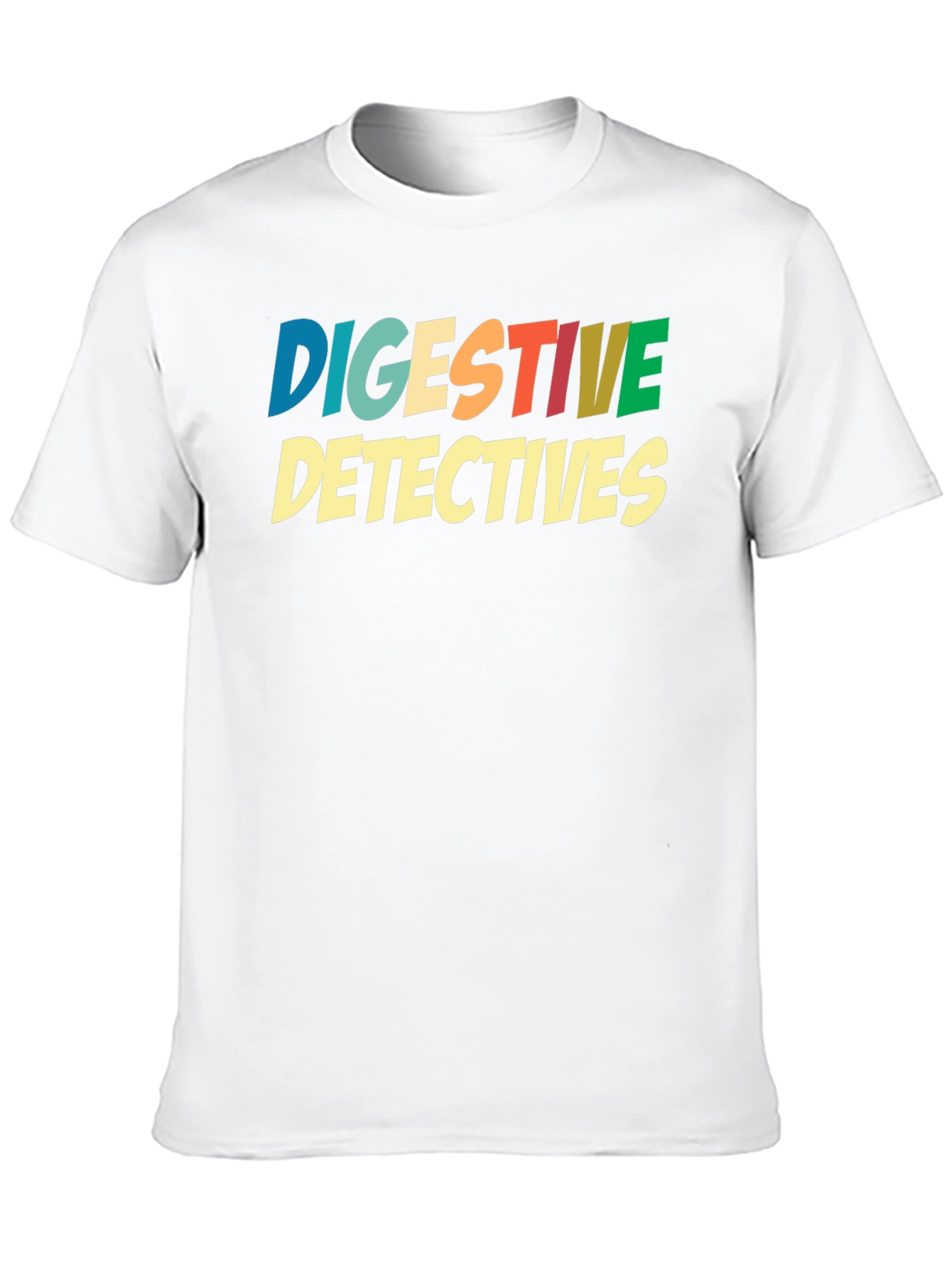 Digestive Detectives Graphic Print Tee - Black Cotton Blend