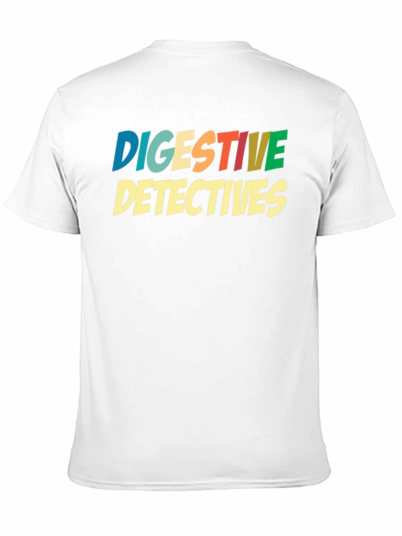 Digestive Detectives Graphic Print Tee - Black Cotton Blend