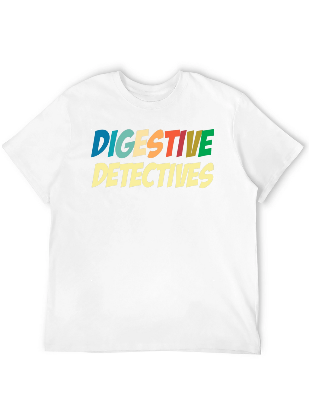 Digestive Detectives Graphic Print Tee - Black Cotton Blend