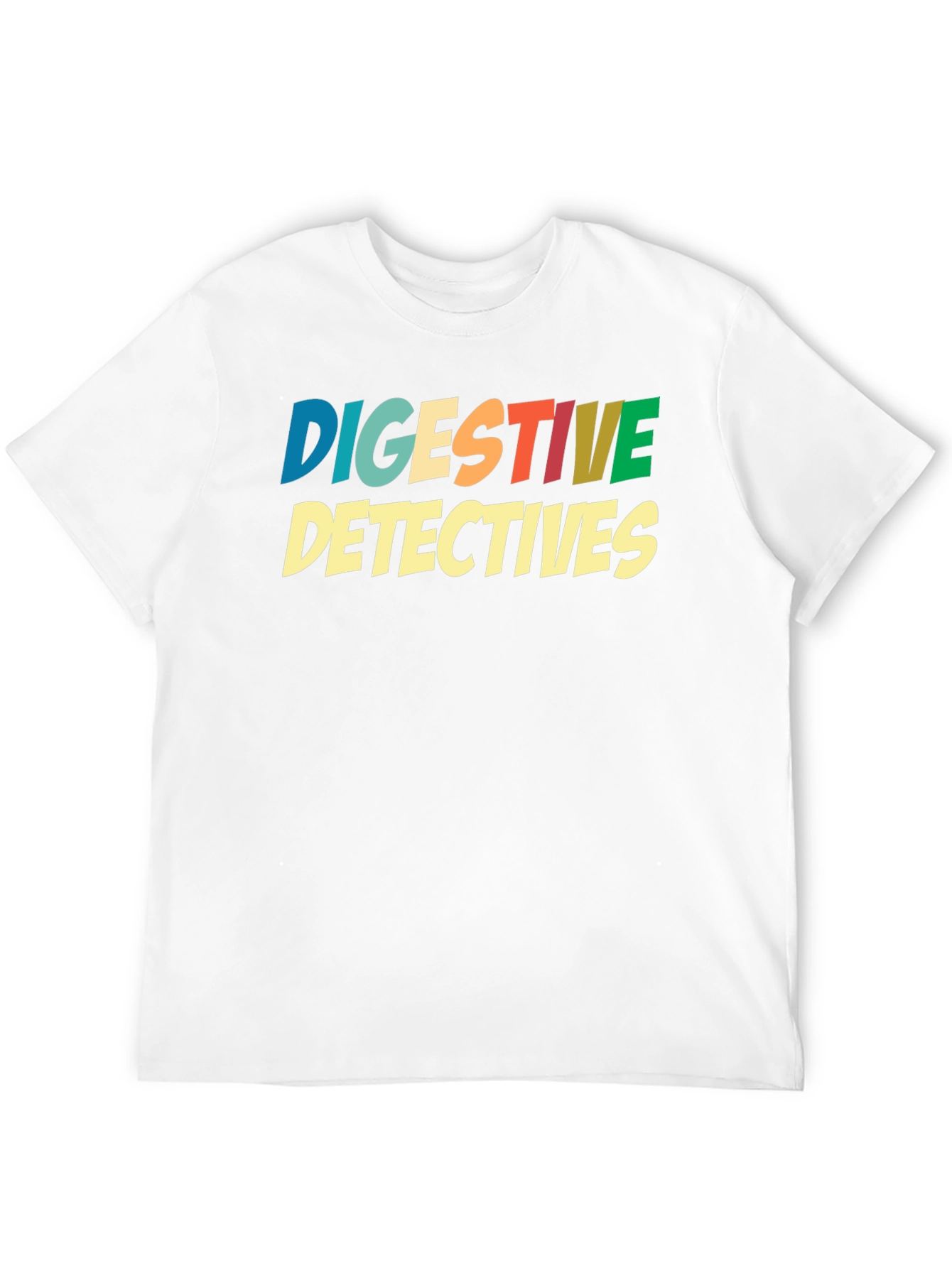 Digestive Detectives Graphic Print Tee - Black Cotton Blend