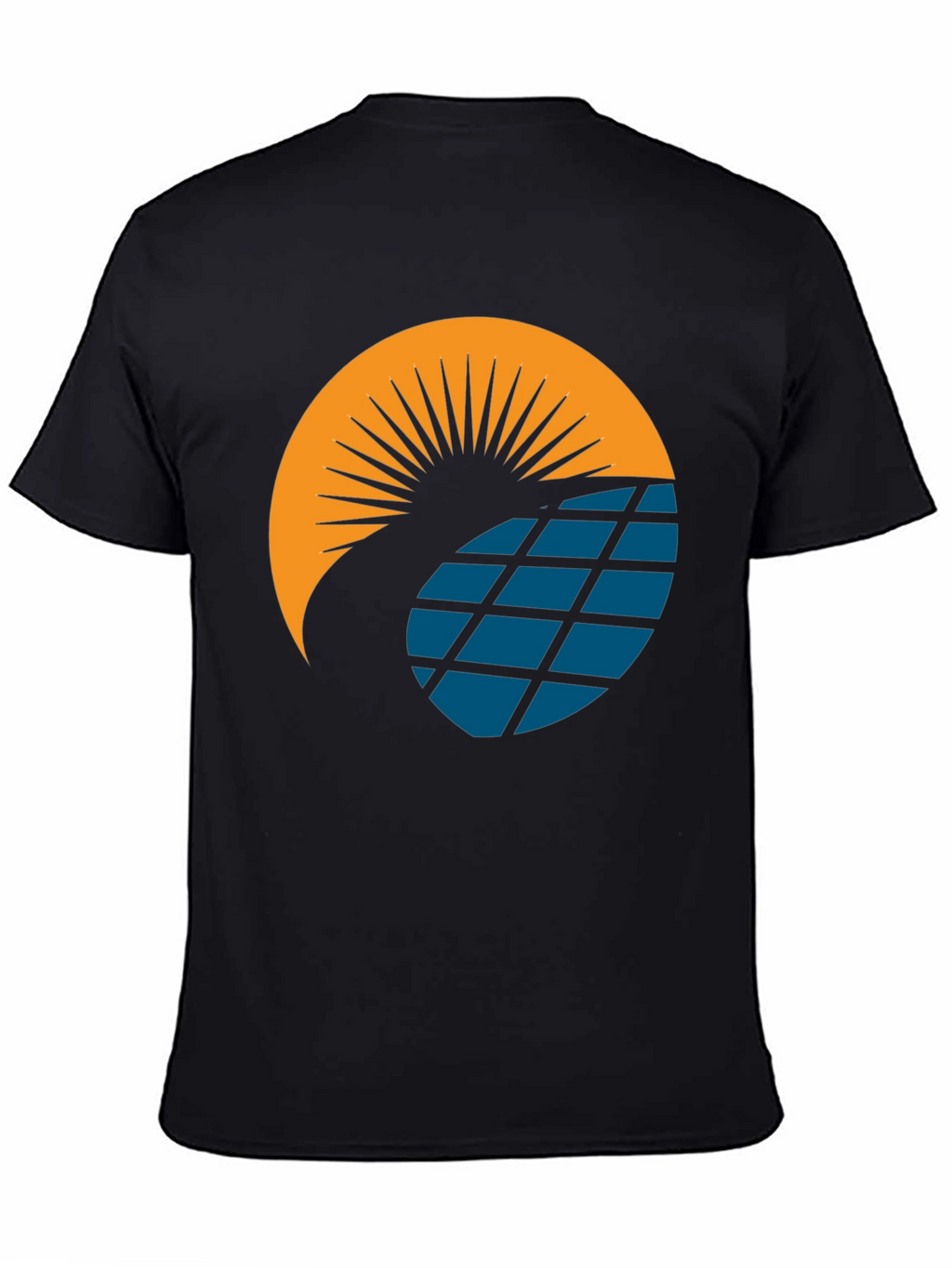 Solar Panel Sun Graphic T-Shirt - Modern Design