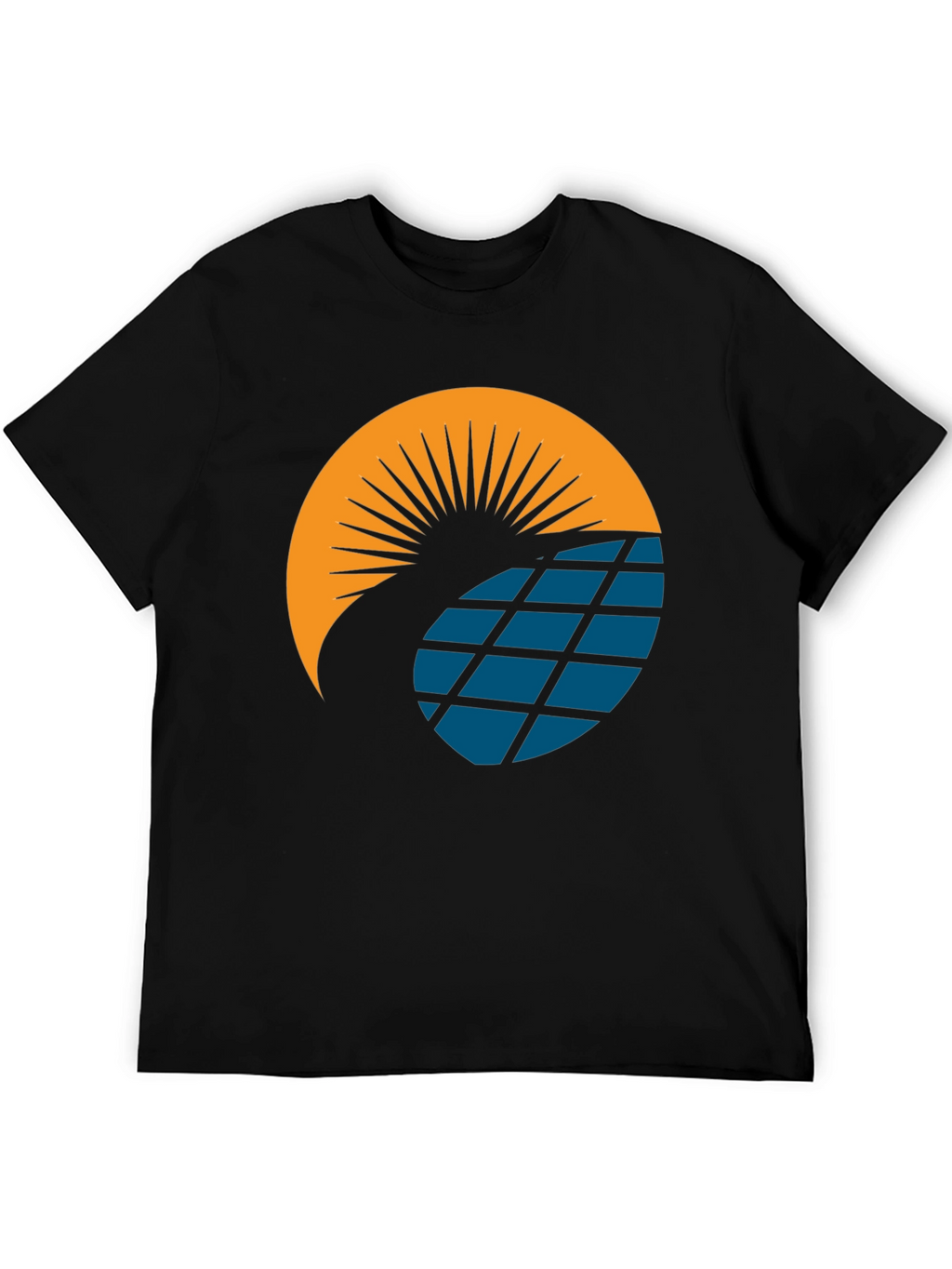 Solar Panel Sun Graphic T-Shirt - Modern Design