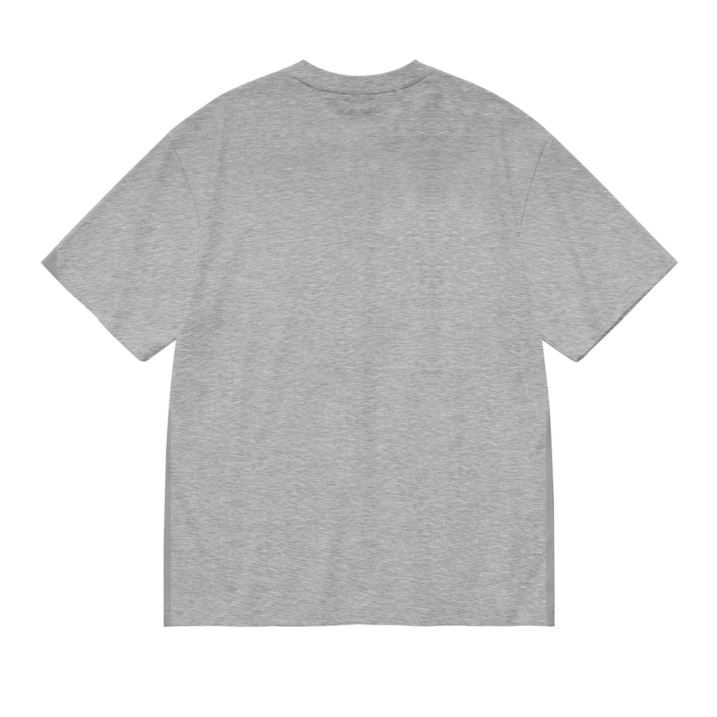 Vintage Ithaca College Letter Print Grey T-Shirt, Preppy Campus Couple Casual Top