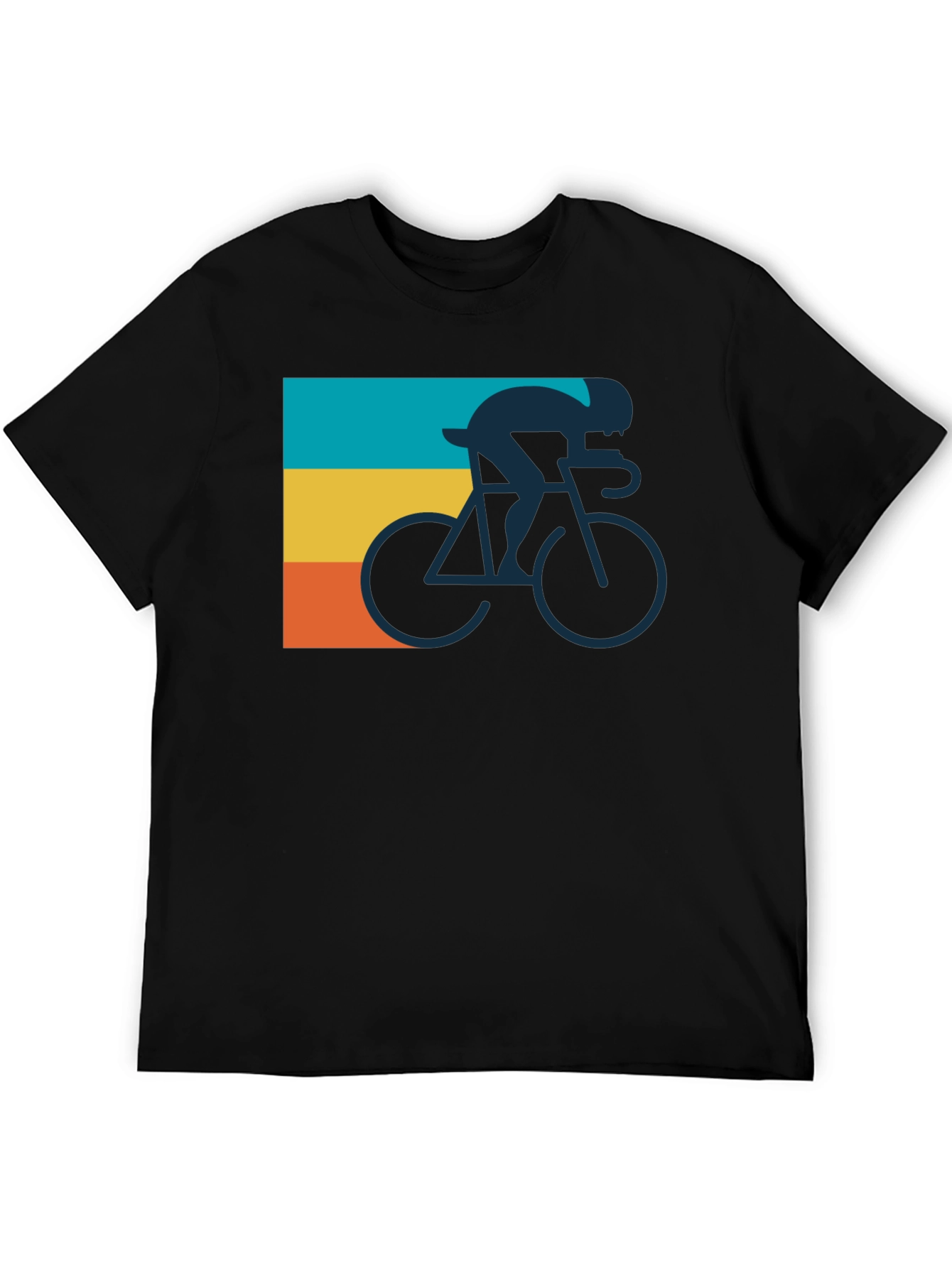 Retro Cycling T-Shirt - Vintage Style Cyclist Tee