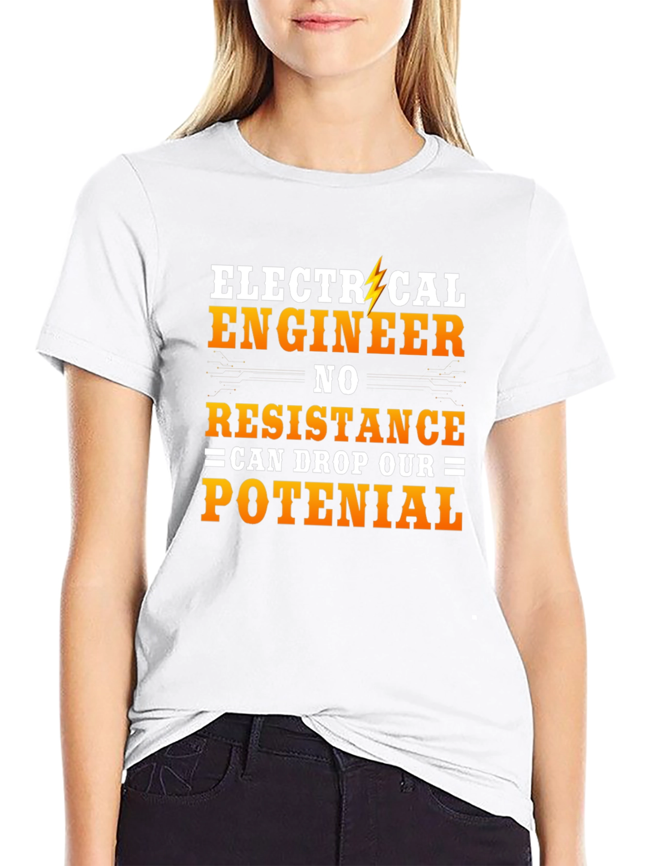 Electrical Engineer Humor T-Shirt - No Resistance Potential!