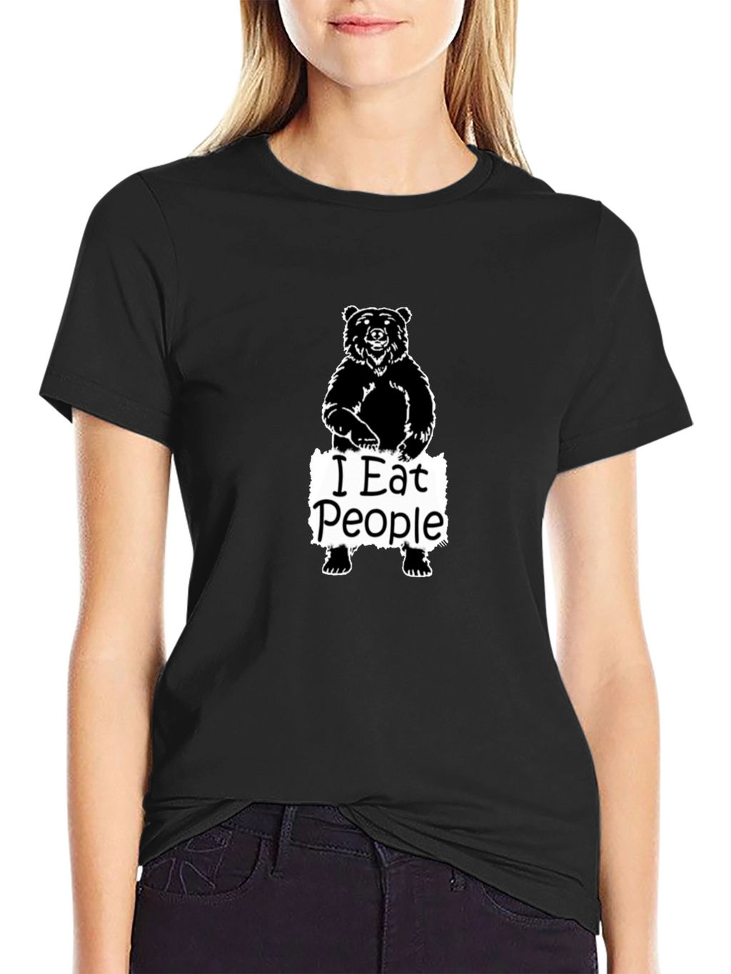 Bear I Eat People Graphic T-Shirt