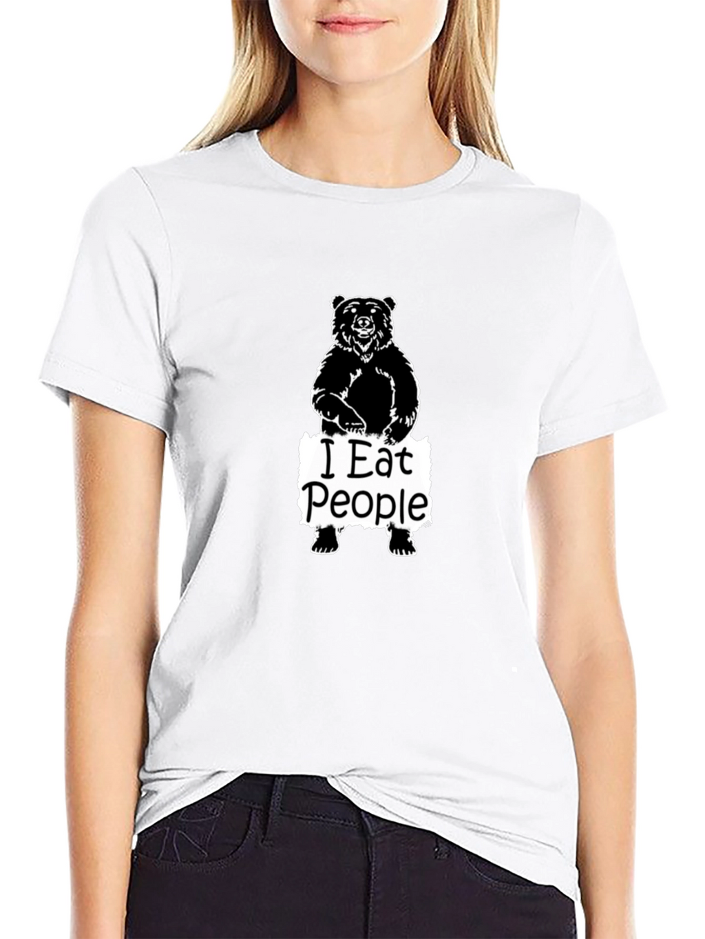 Bear I Eat People Graphic T-Shirt