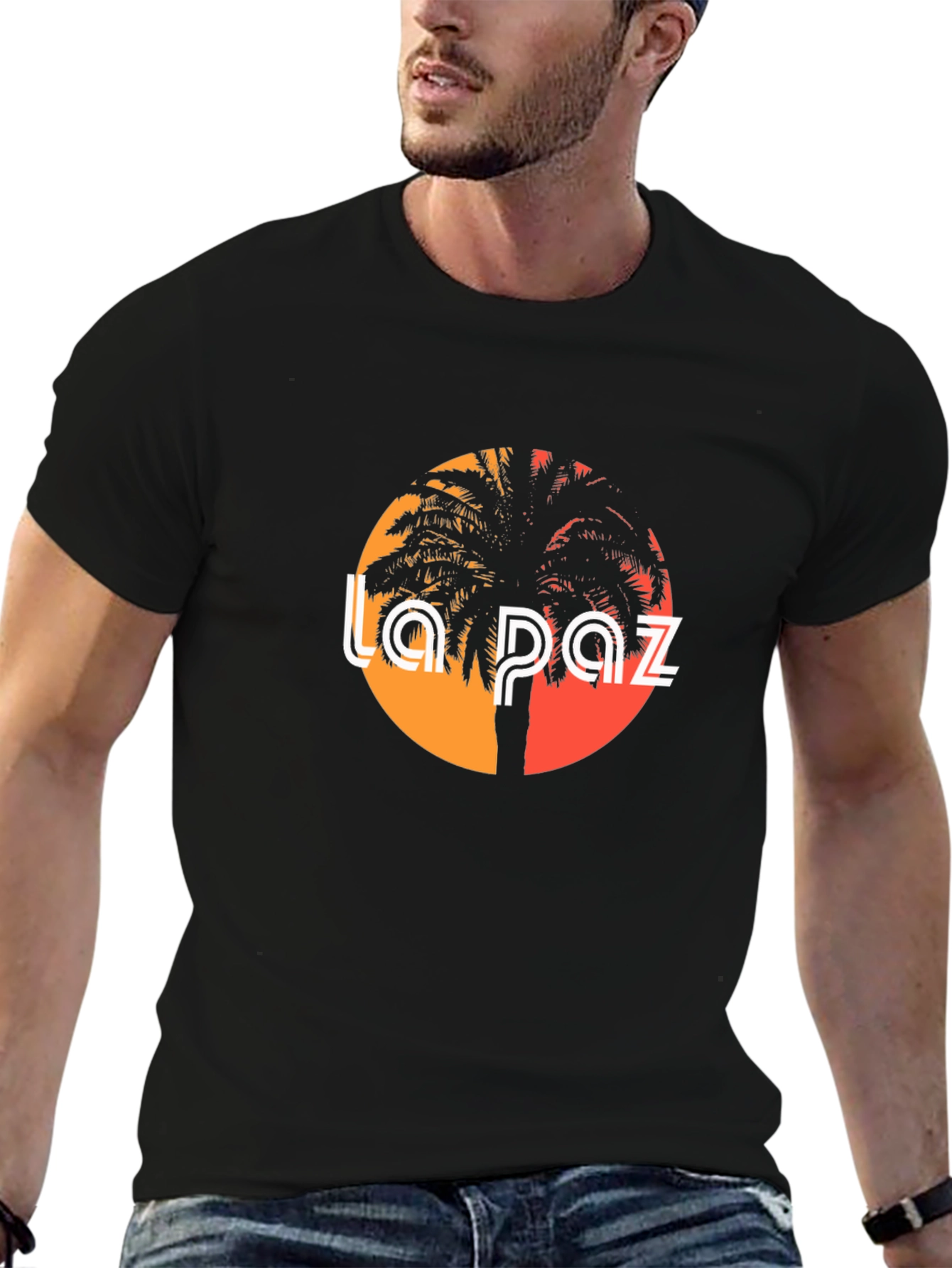 La Paz Palm Graphic Tee - Black T-Shirt