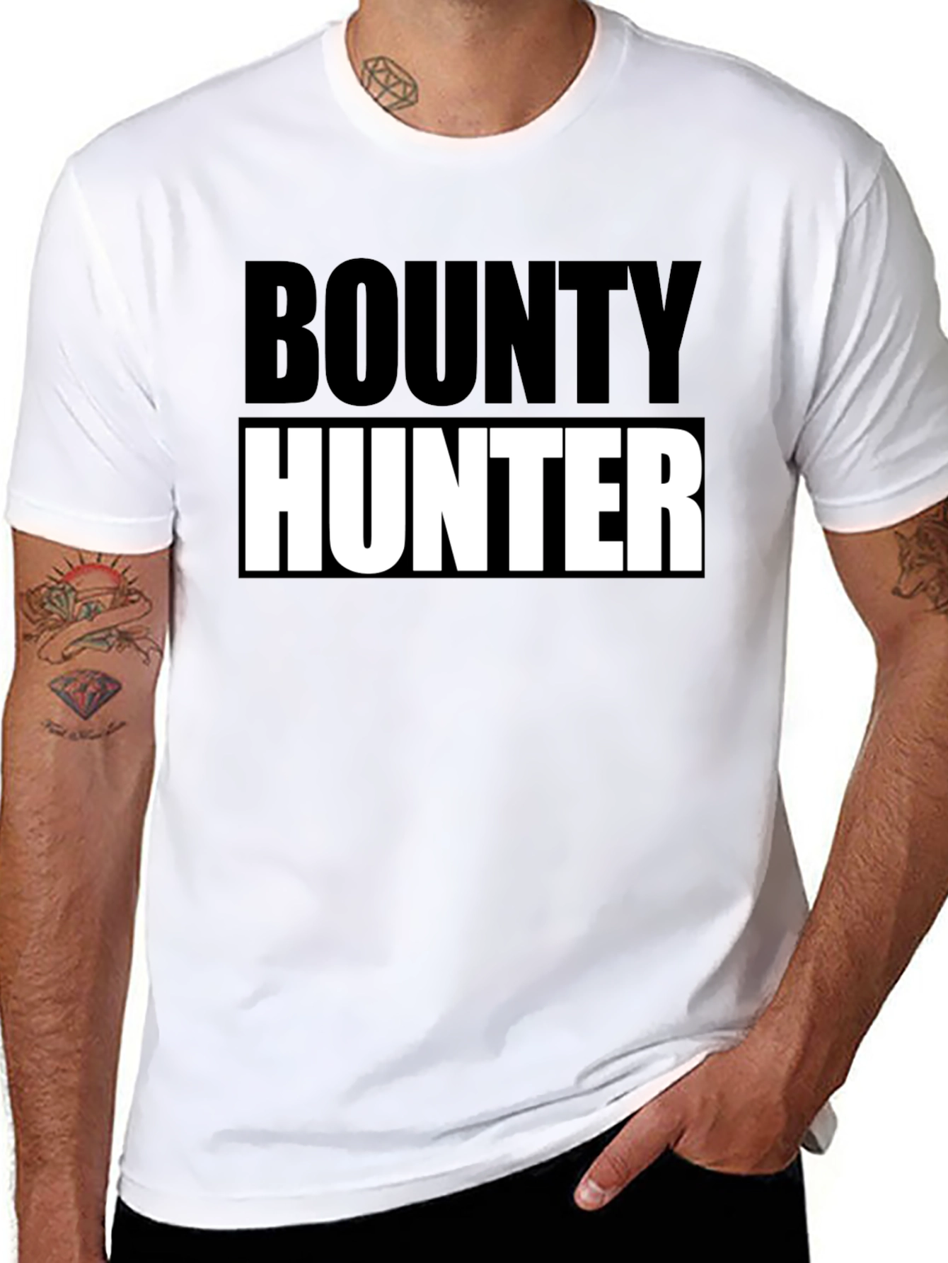Bounty Hunter Black T-Shirt - Bold Graphic Tee