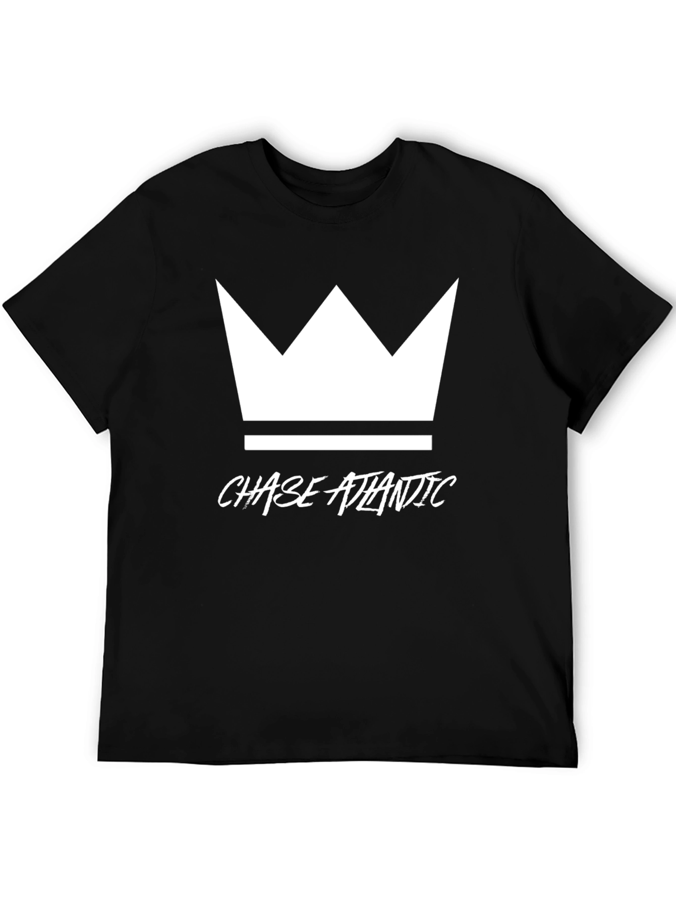 Chase Atlantic Crown Graphic Tee - Stylish Black Cotton T-Shirt