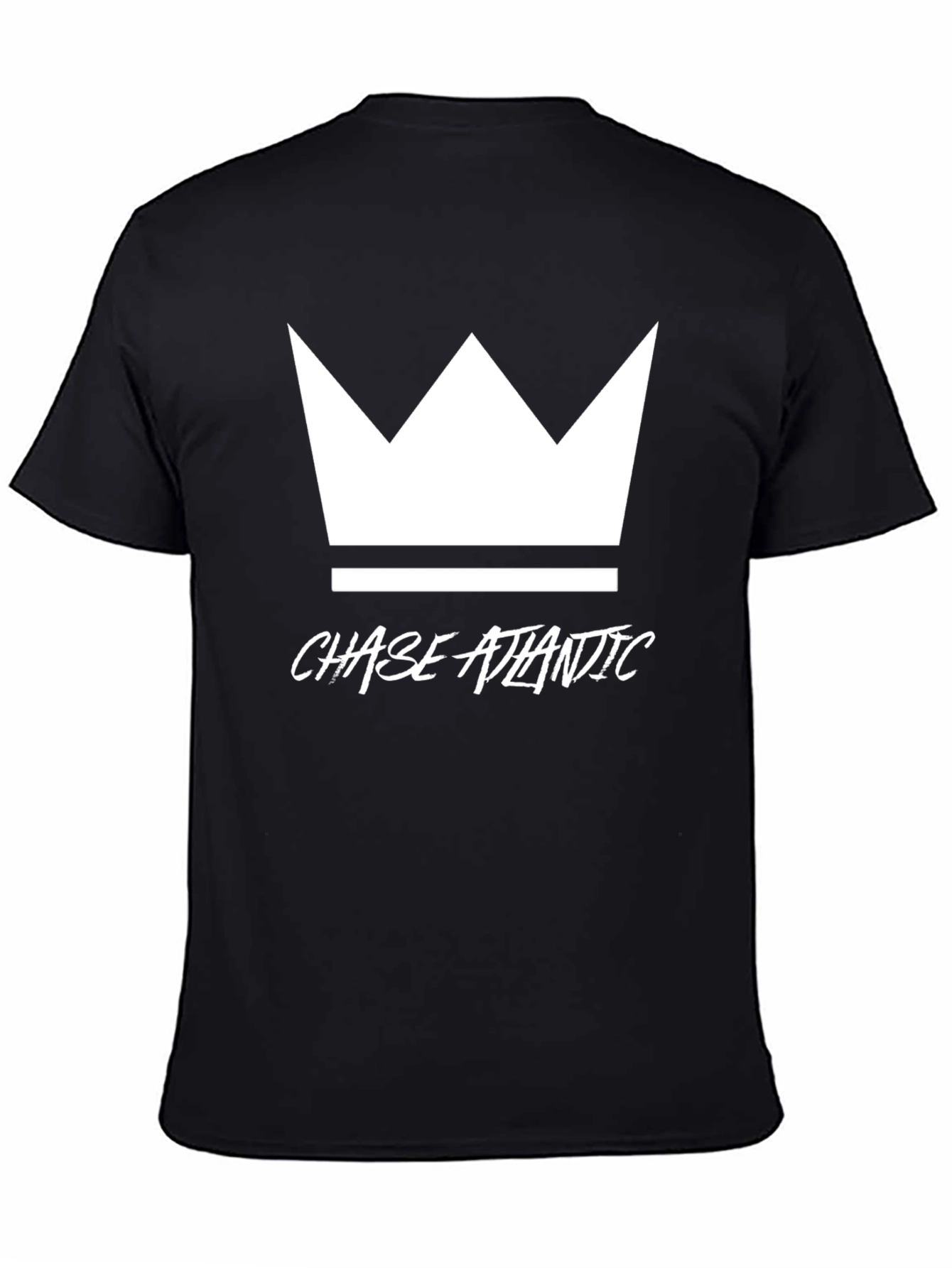 Chase Atlantic Crown Graphic Tee - Stylish Black Cotton T-Shirt