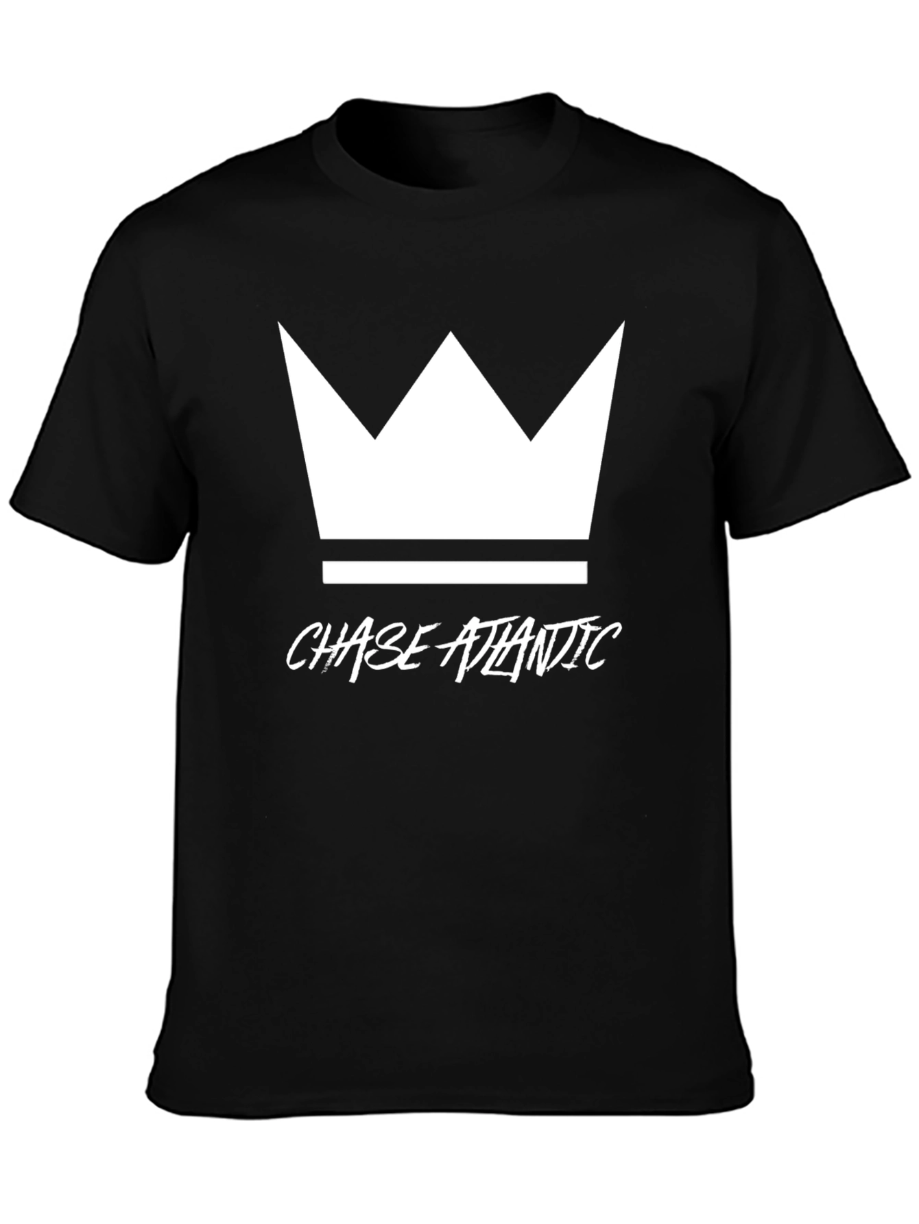 Chase Atlantic Crown Graphic Tee - Stylish Black Cotton T-Shirt