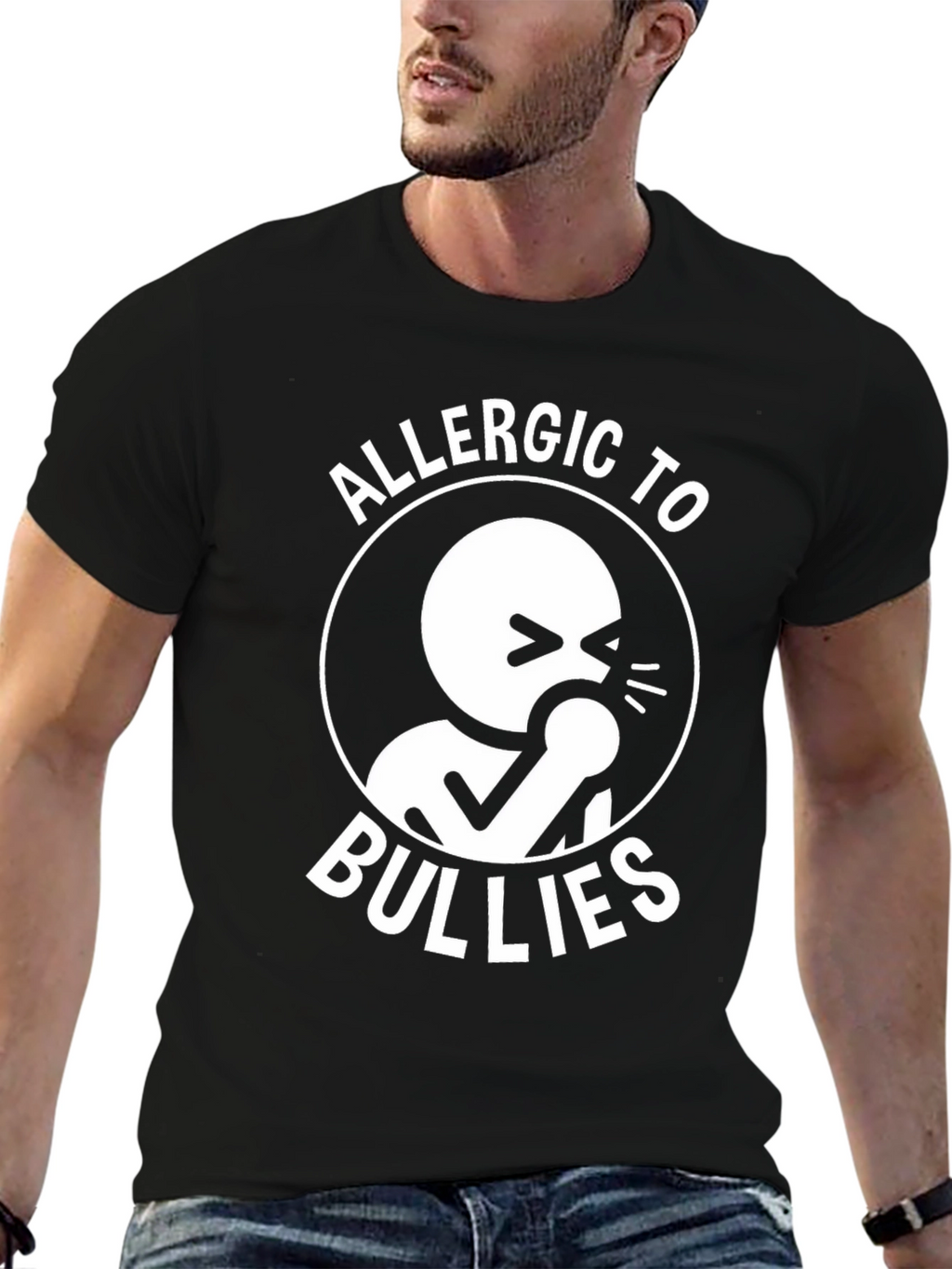 Allergic to Bullies Graphic T-Shirt
