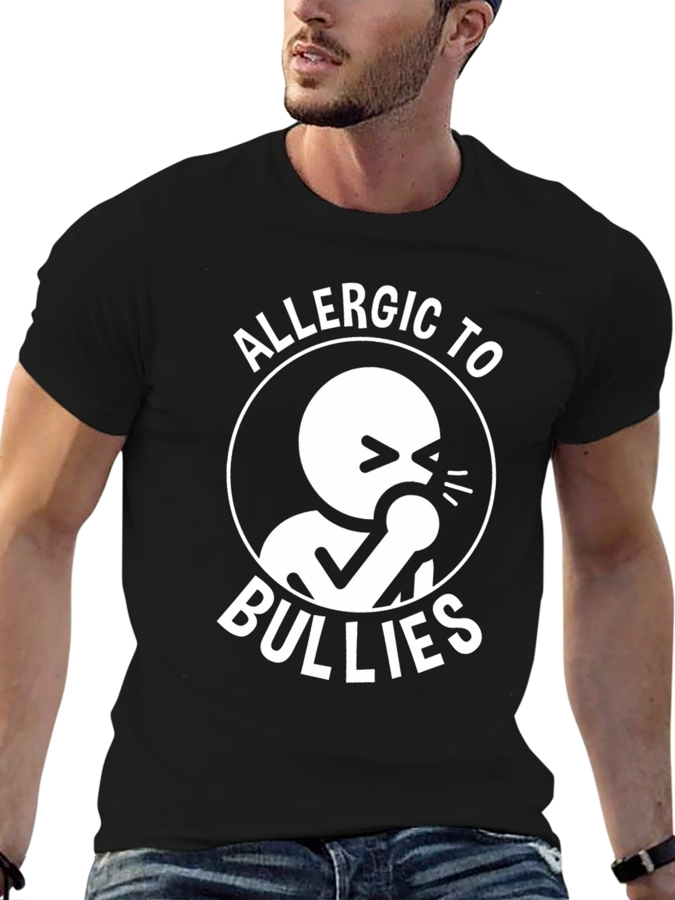 Allergic to Bullies Graphic T-Shirt