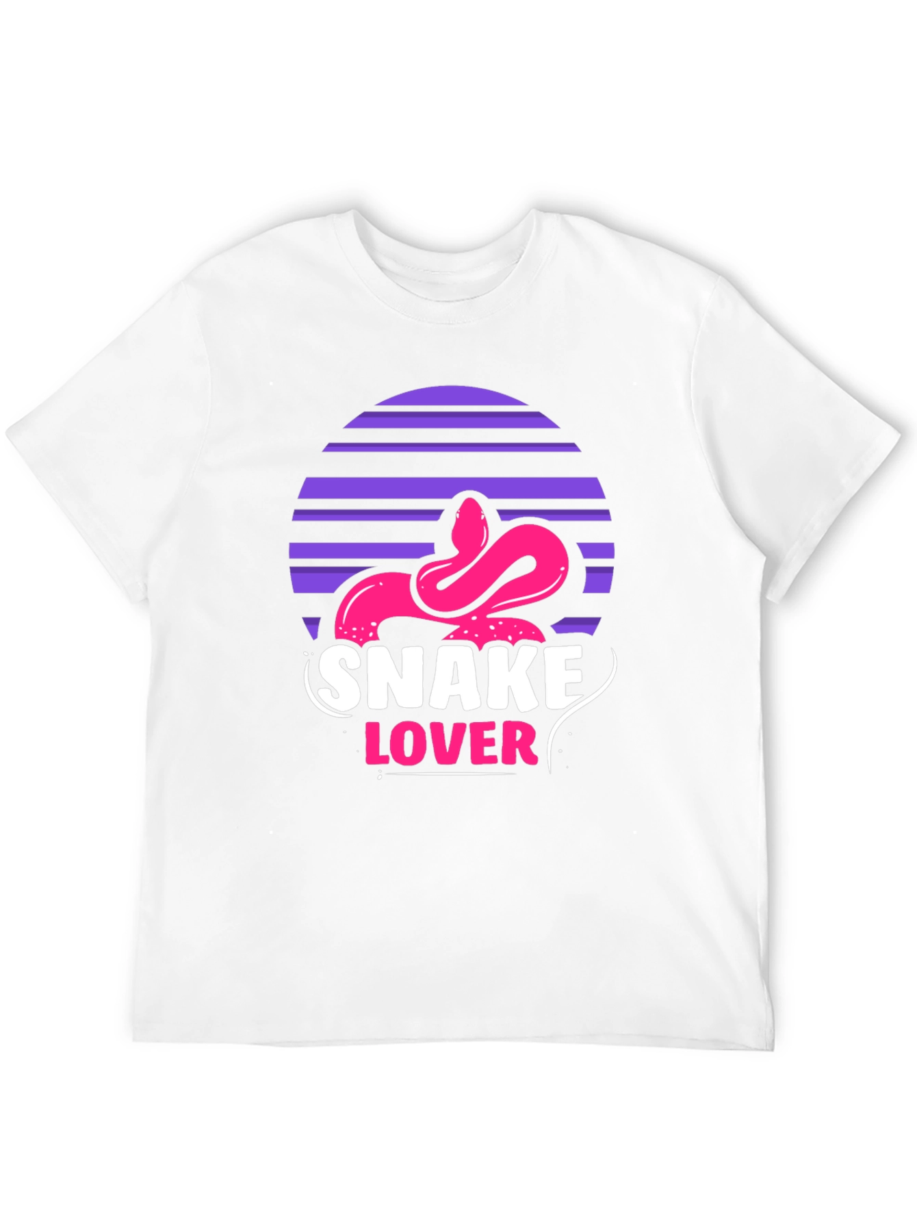 Snake Lover Graphic Tee - Black Cotton T-Shirt