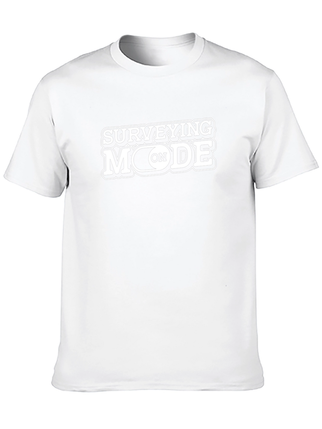 Surveying Mode On Black Graphic T-Shirt
