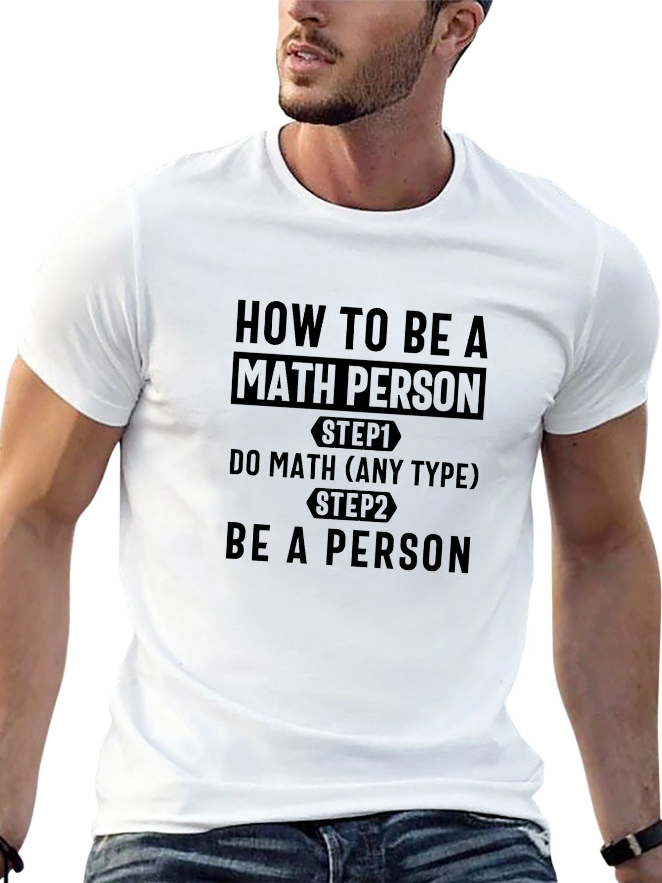 How to Be a Math Person Black T-Shirt