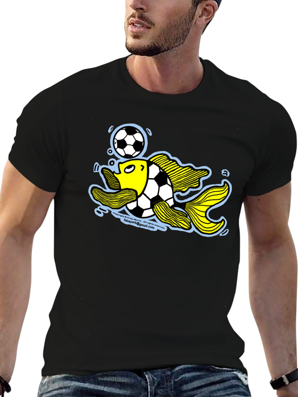 Soccer Fish Graphic Tee