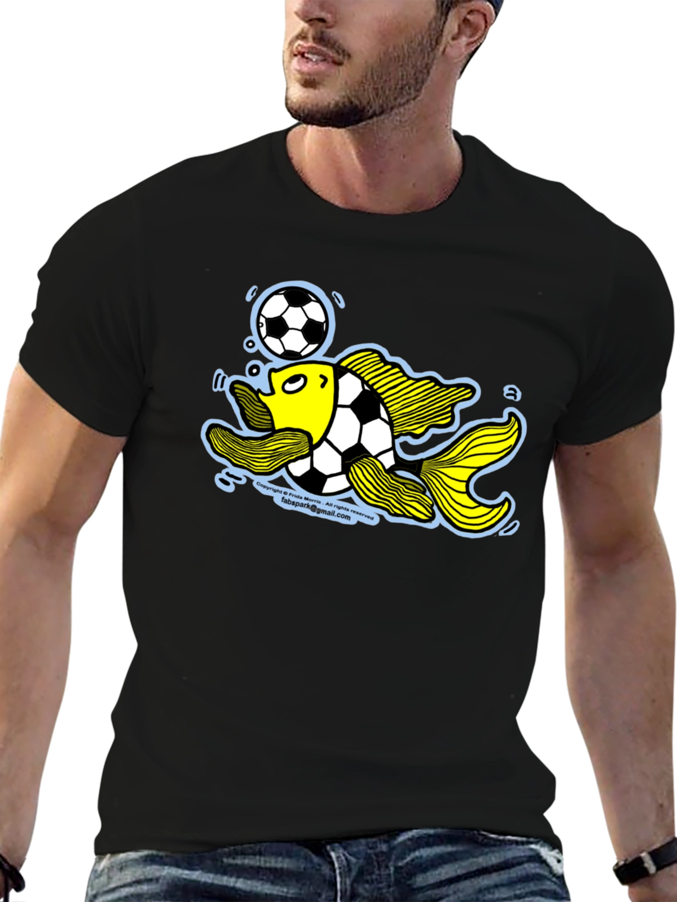 Soccer Fish Graphic Tee