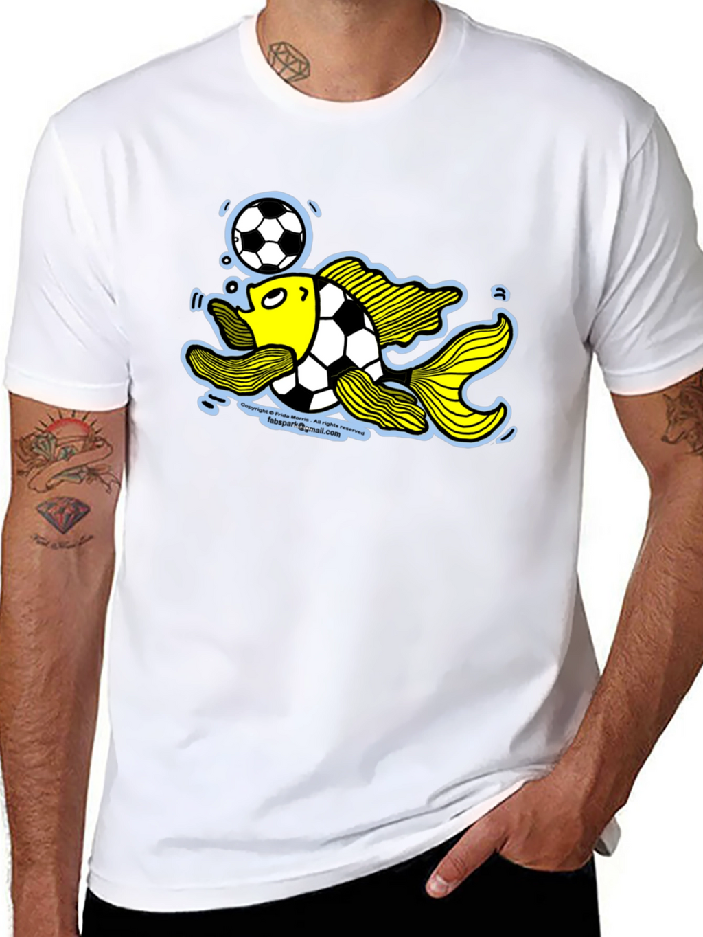 Soccer Fish Graphic Tee
